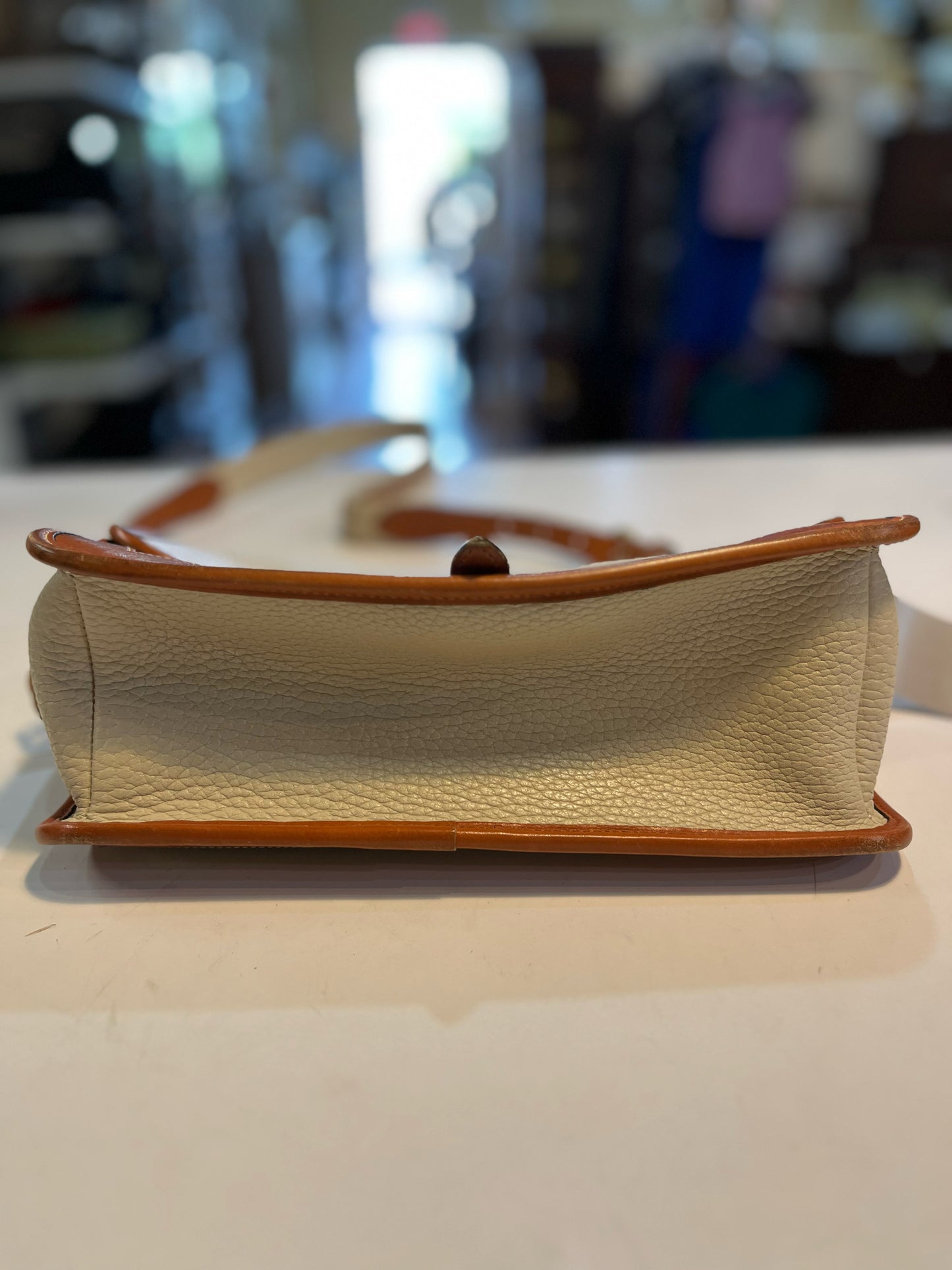 Vintage Dooney & Bourke "All Weather" Cream Crossbody