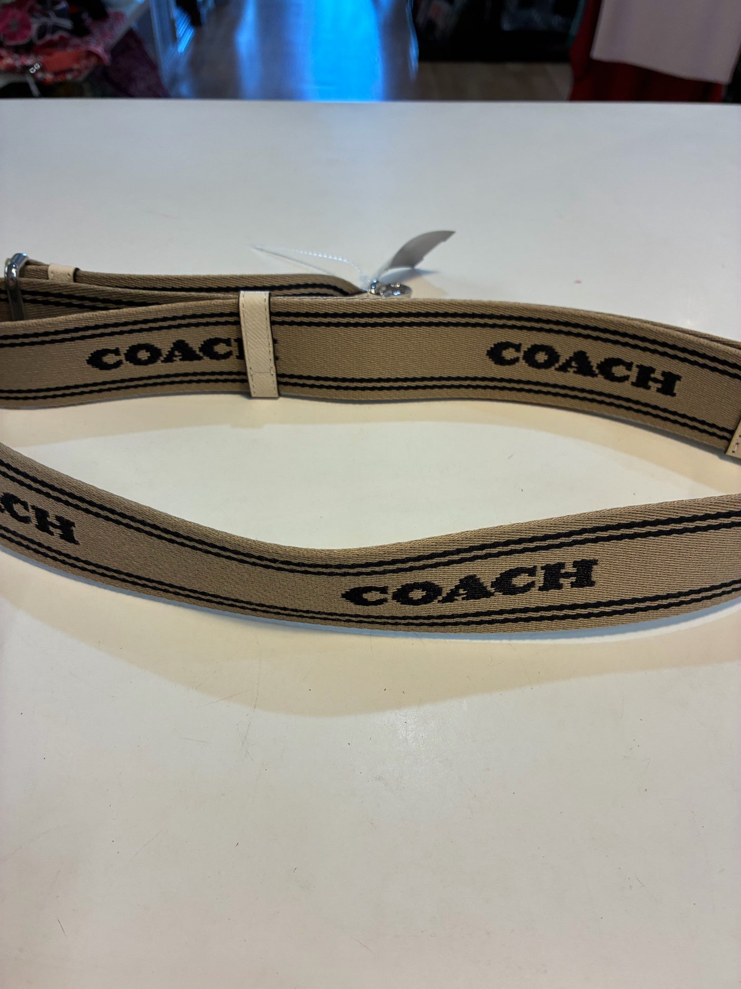 Coach Leather Colorblock Webbing Purse Strap