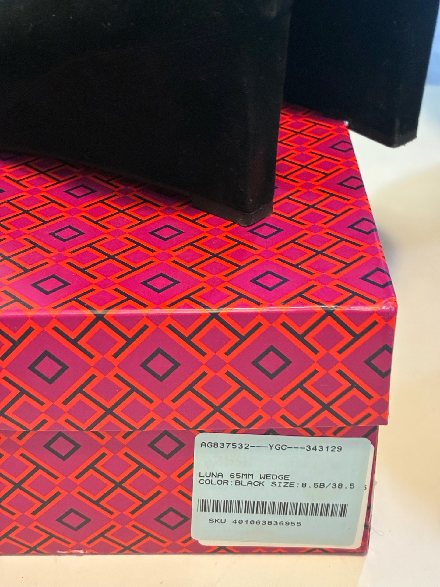Tory Burch Closed Toe Suede Leather Wedge