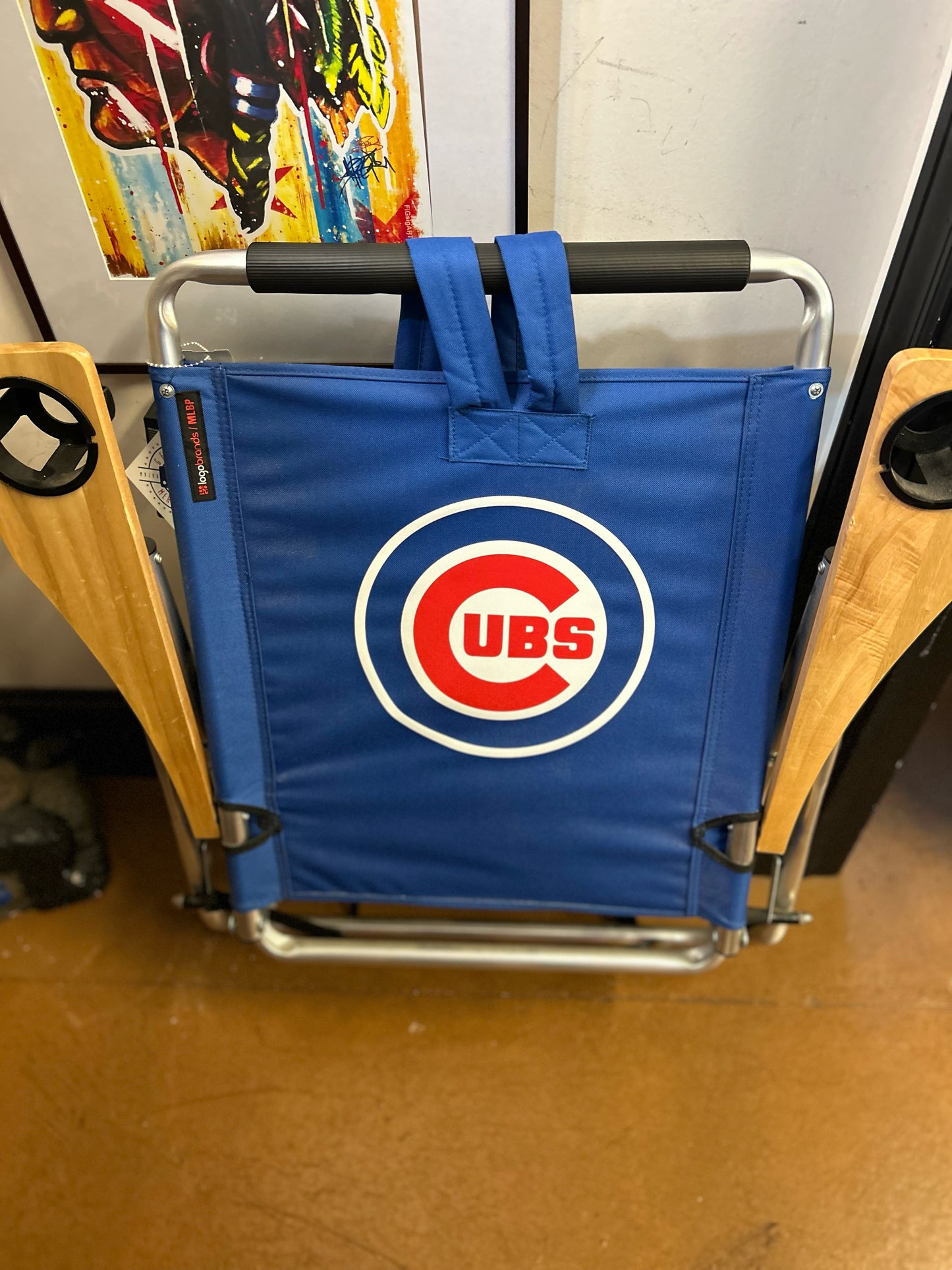 Folding Cubs Backpack Beach Chair