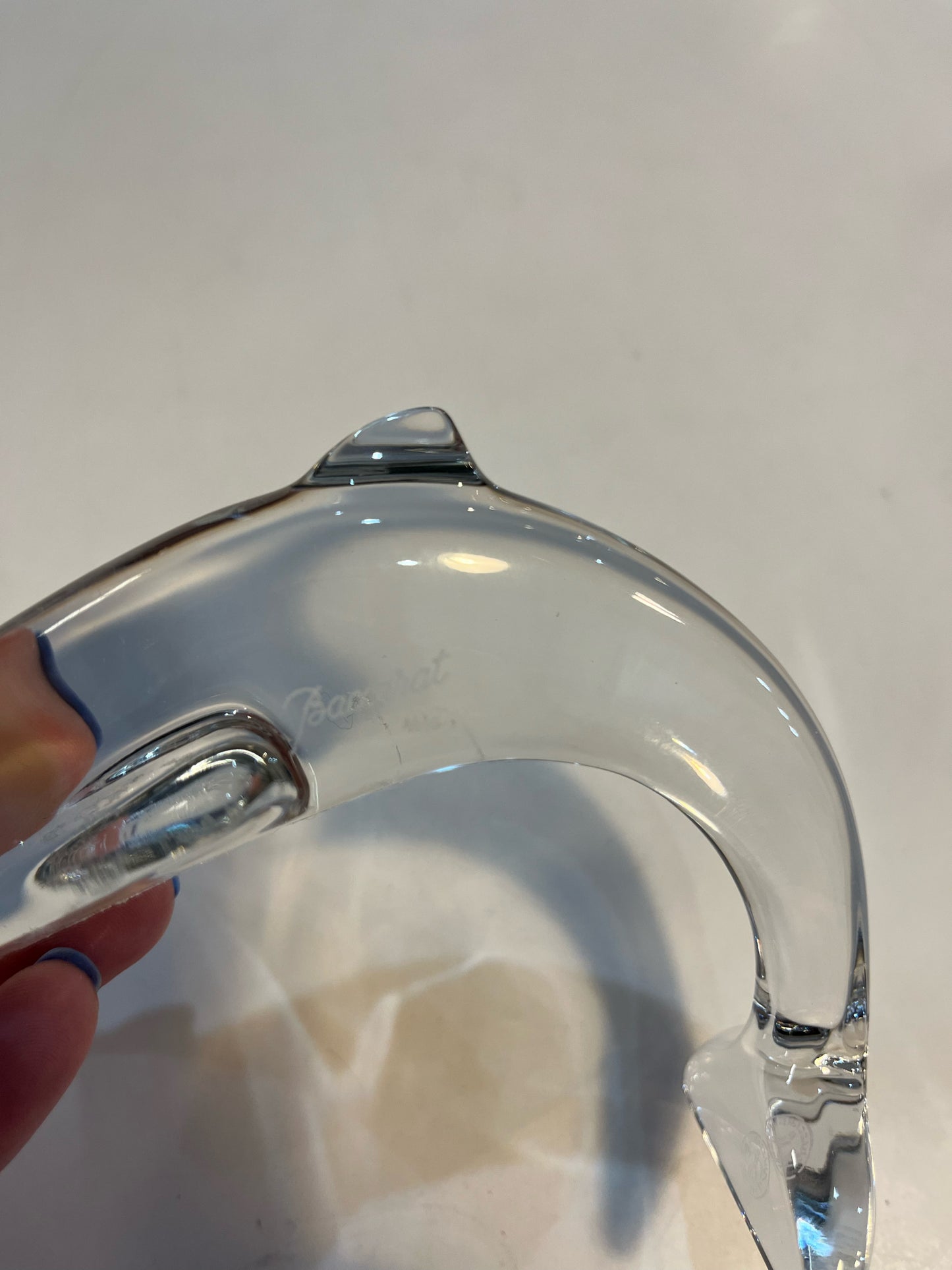 Baccarat Dolphin Figurine