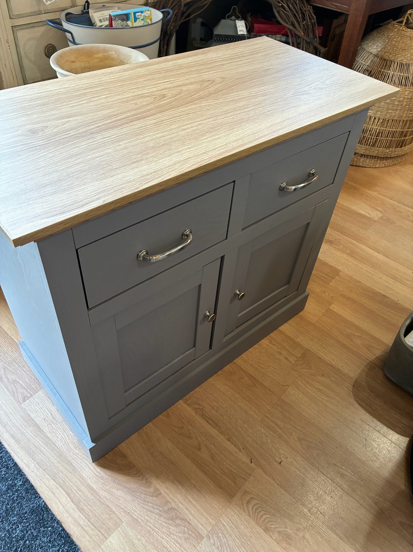Gray Sideboard Cabinet