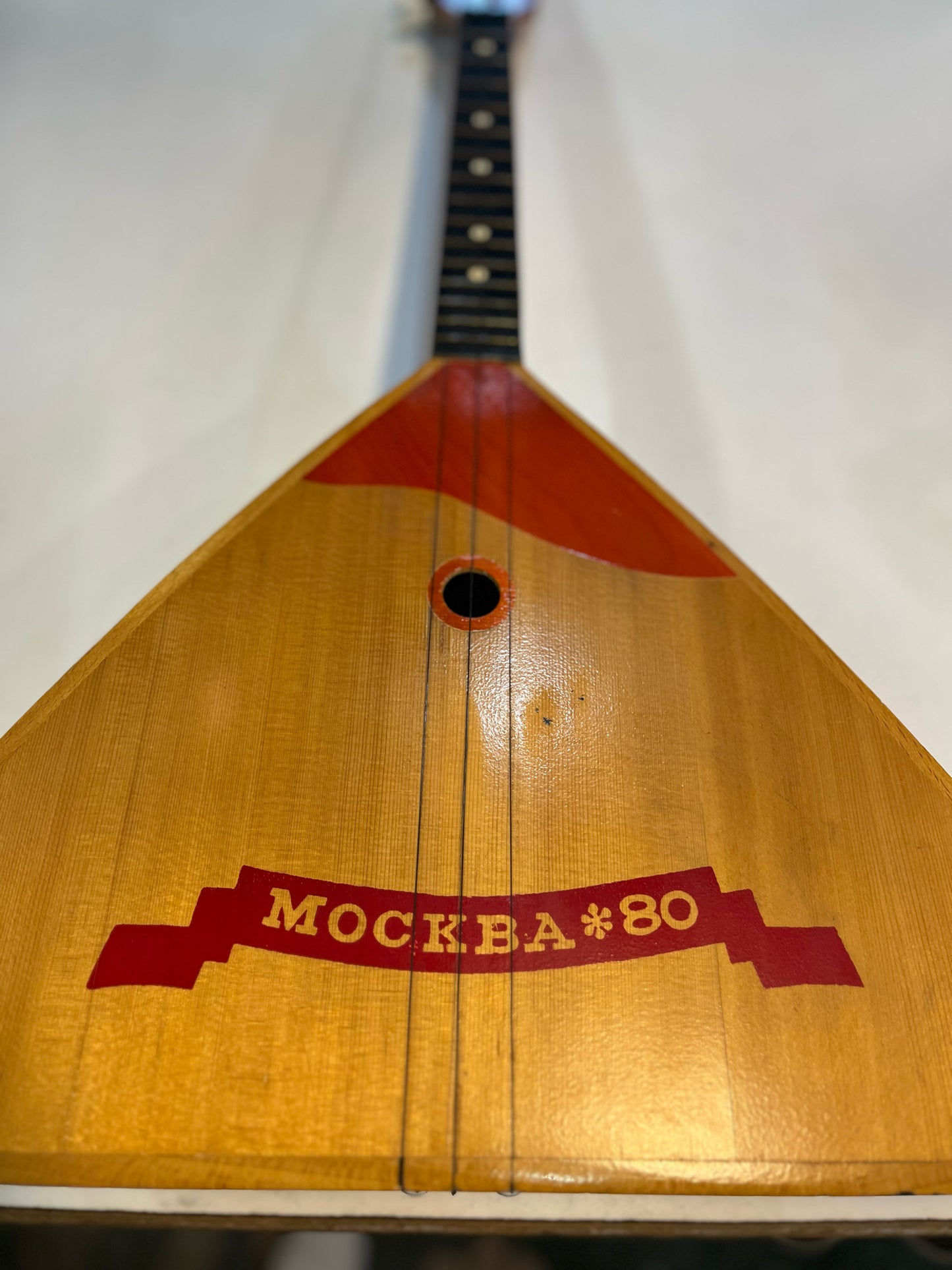 Vintage Mockba Balalaika Folk Instrument
