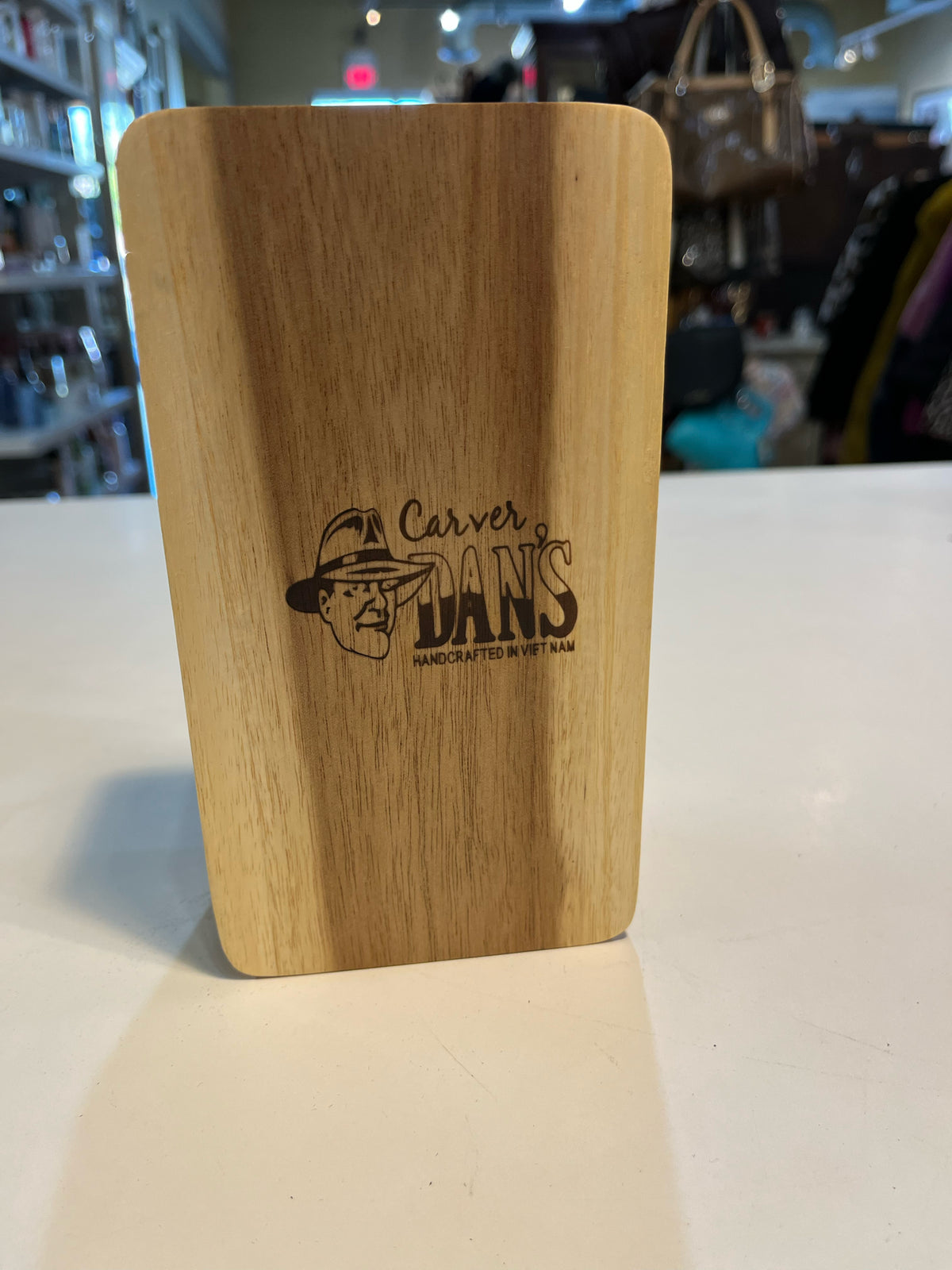 Carver Dan's "Cardinal w/ abalone inlay" Carved Puzzle Box
