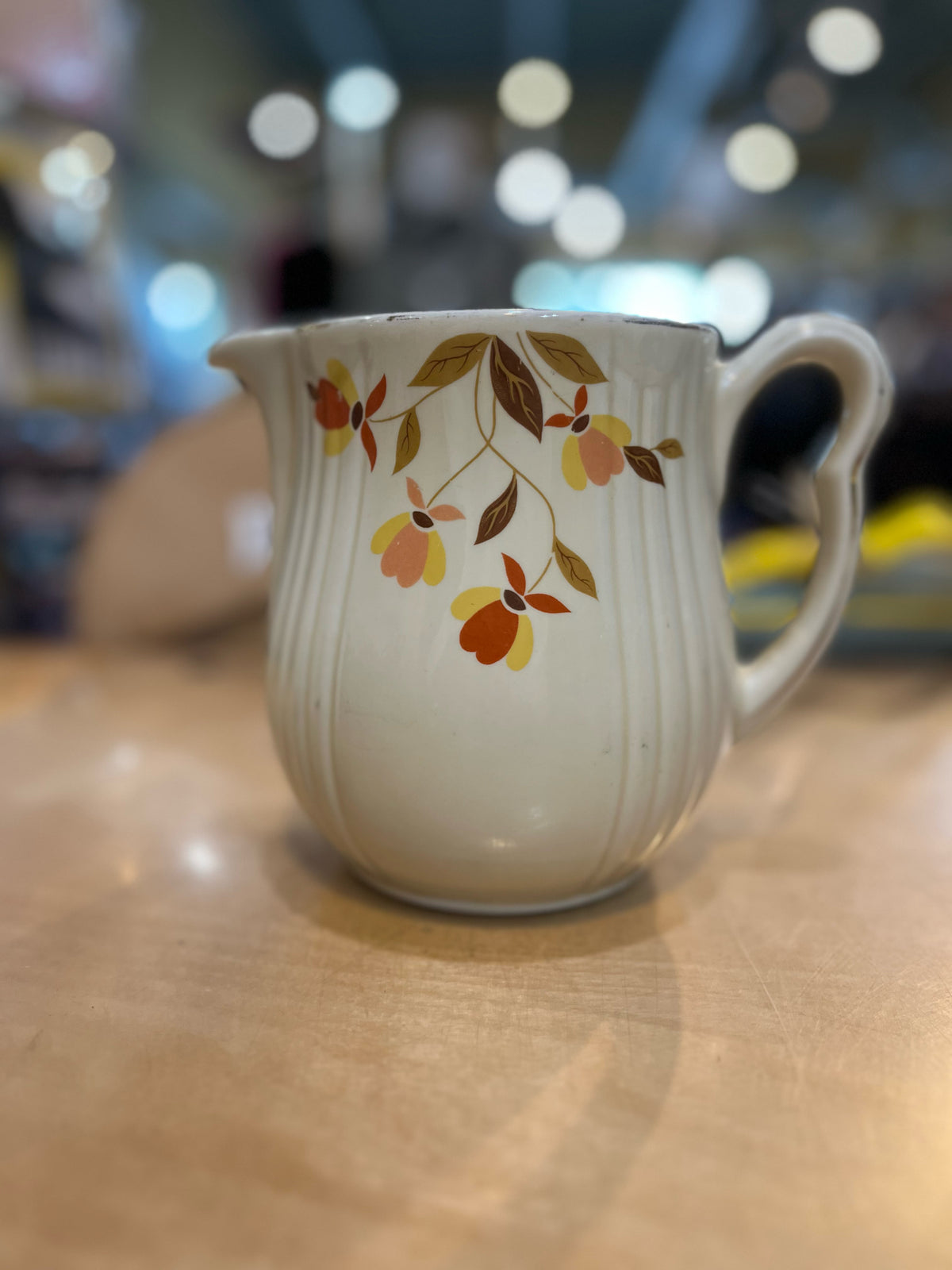 Vintage Hall Superior Autumn Leaf Pitcher