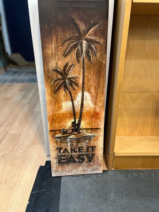 "Take it Easy" by Darren Wilson Disney Canvas Wall Decoration