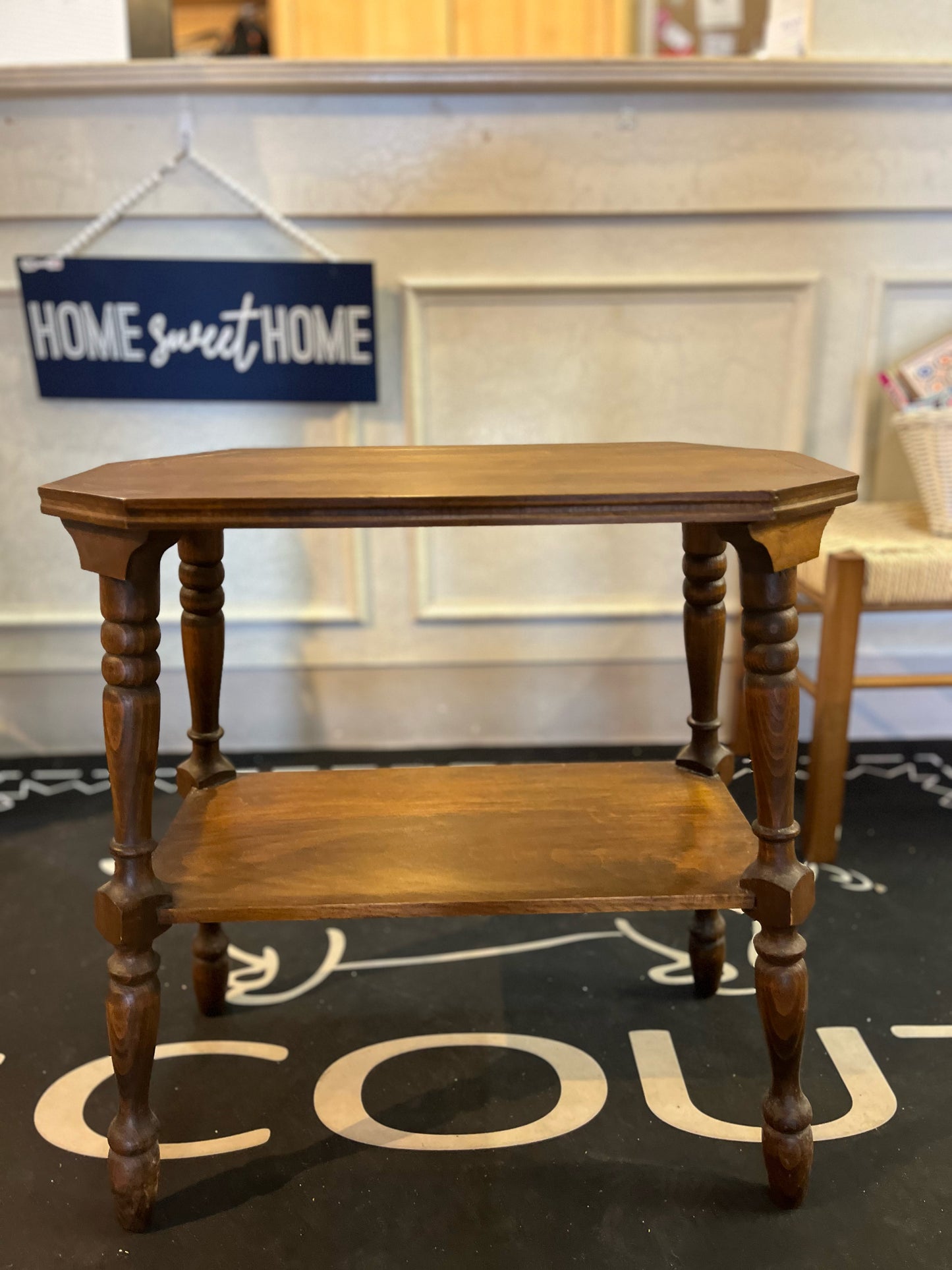 Wood Oval End Table