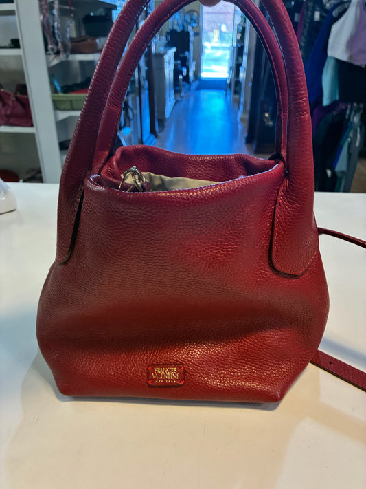Frances Valentine Red "Sweet Pea" Handbag
