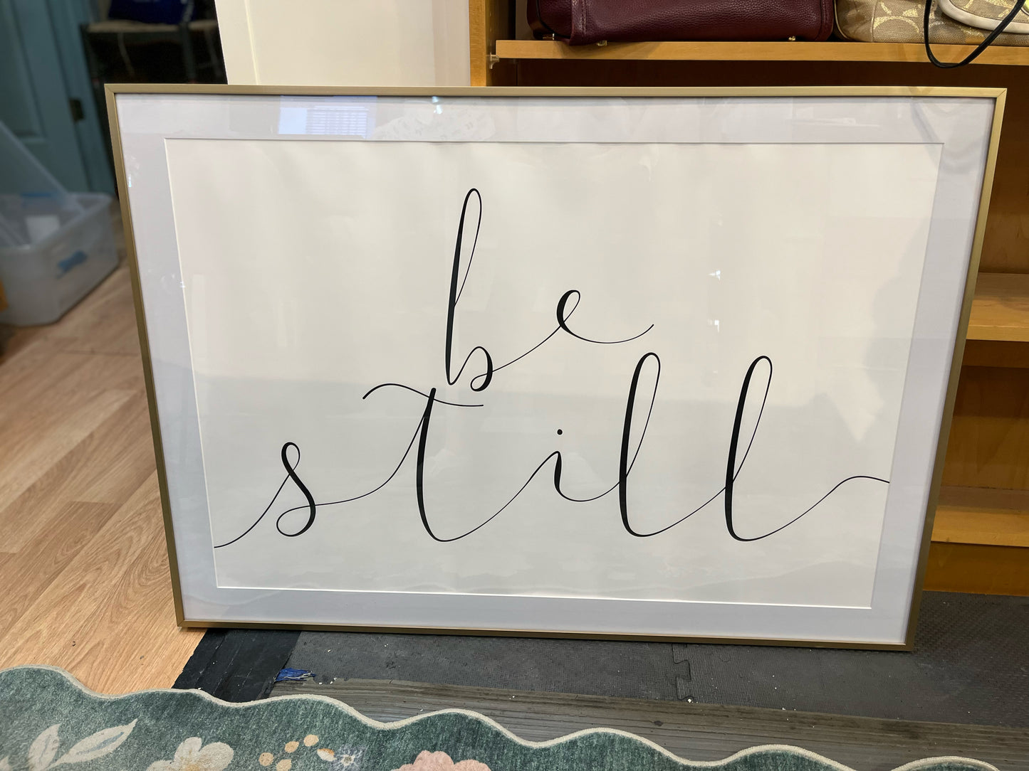 “Be Still” Framed Art