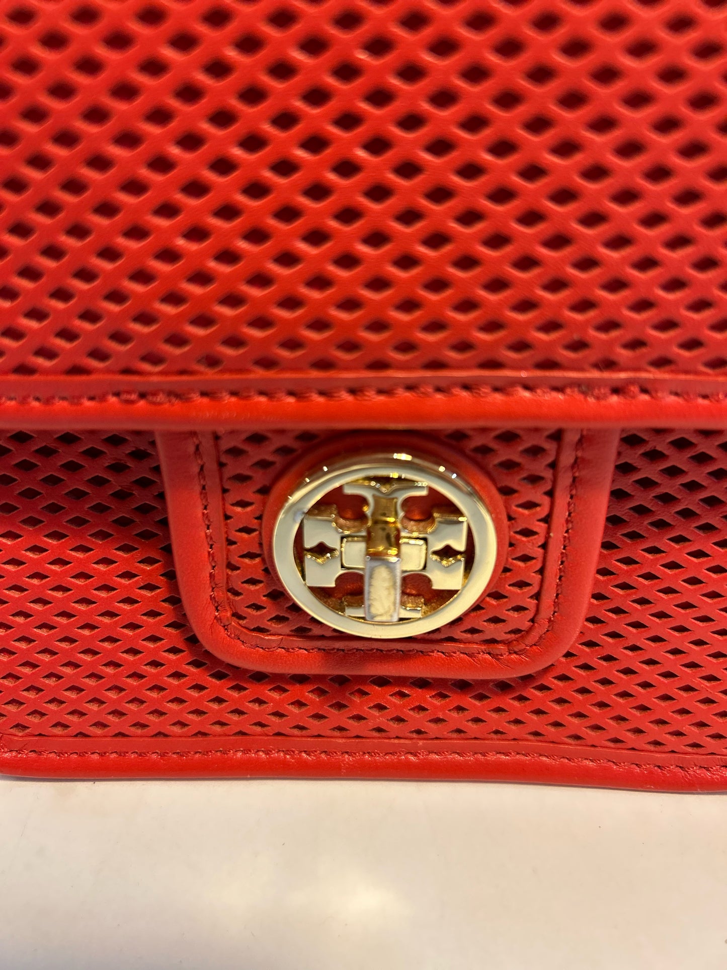 Tory Burch “Harper Mini" perforated Crossbody