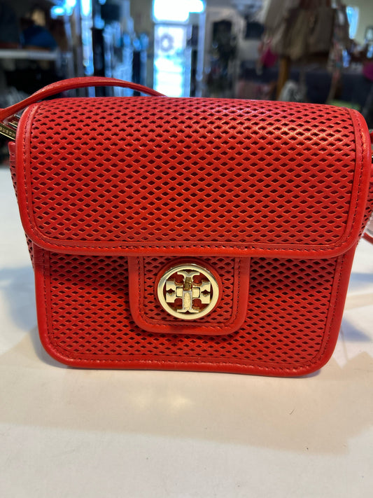 Tory Burch “Harper Mini" perforated Crossbody