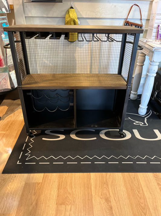 Industrial Style Bar Cart