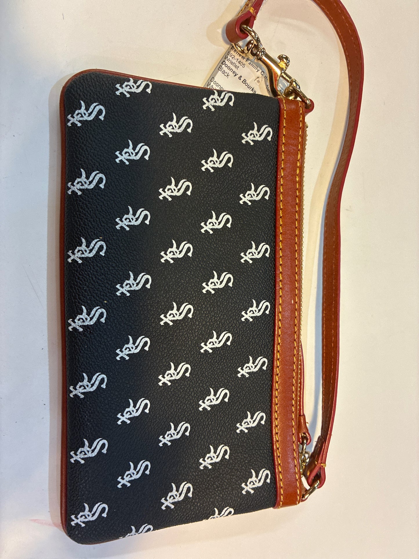 Dooney & Bourke White Sox Leather Wristlet