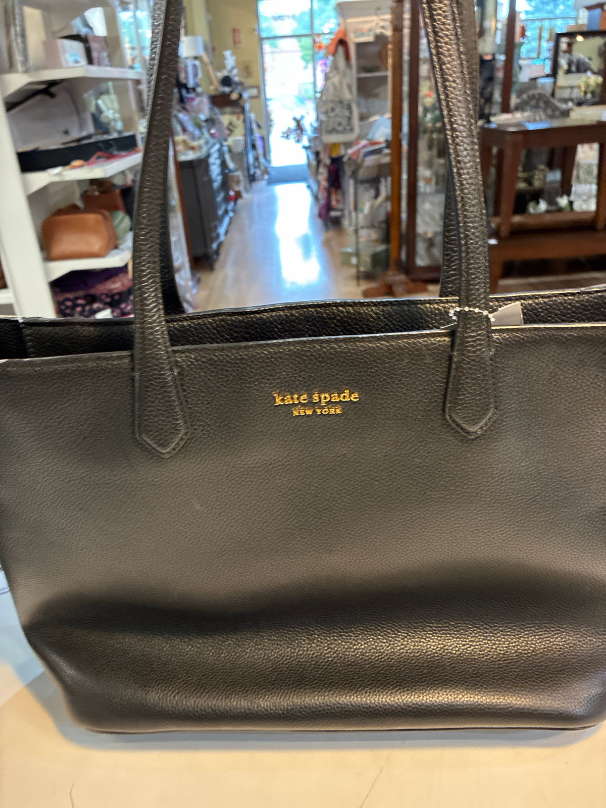Kate Spade Black Leather Tote