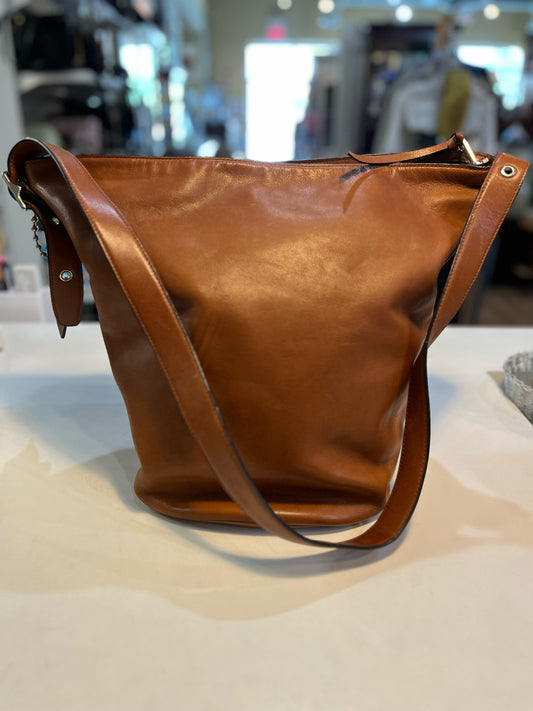 Coach Whiskey Brown "Bleeker Bucket" Handbag
