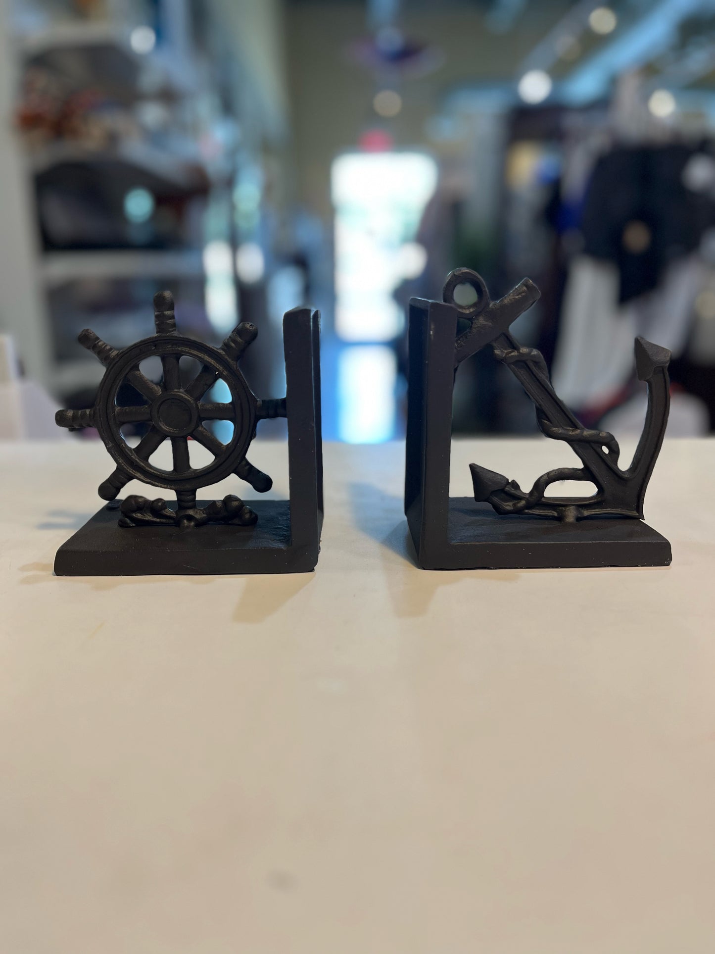 Nautical Iron Bookends