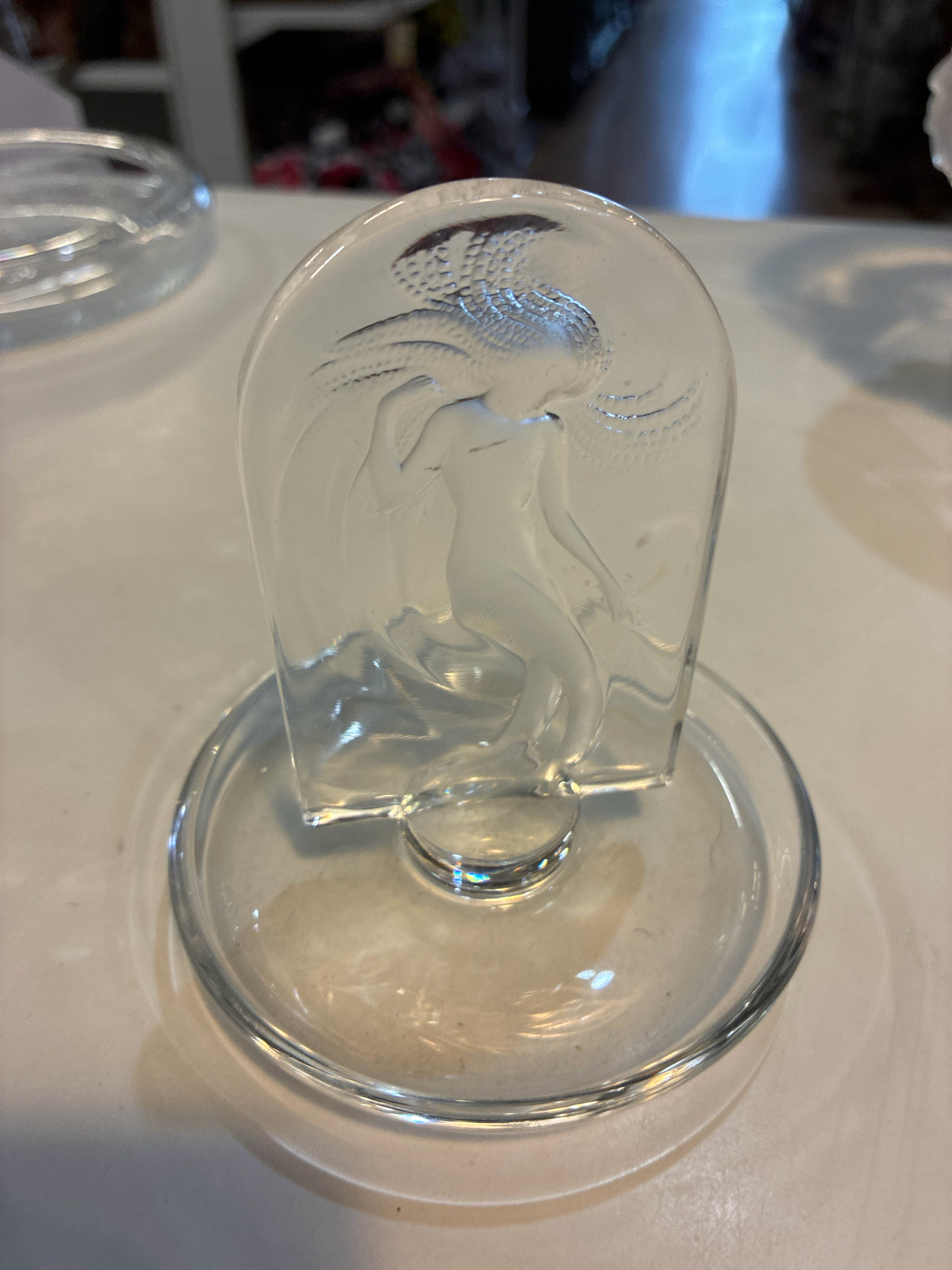 Lalique Crystal Mermaid Ring Tray