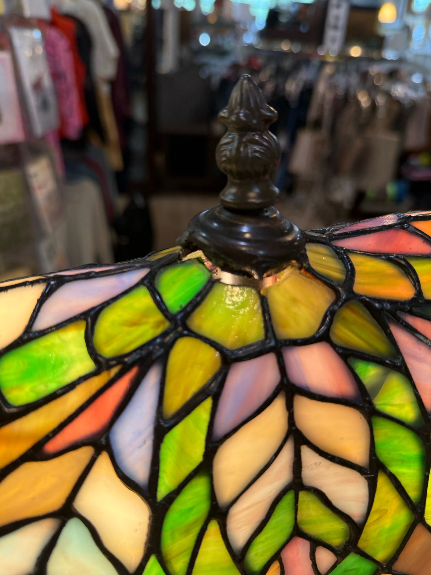 Brush Bronze Pedestal Lamp