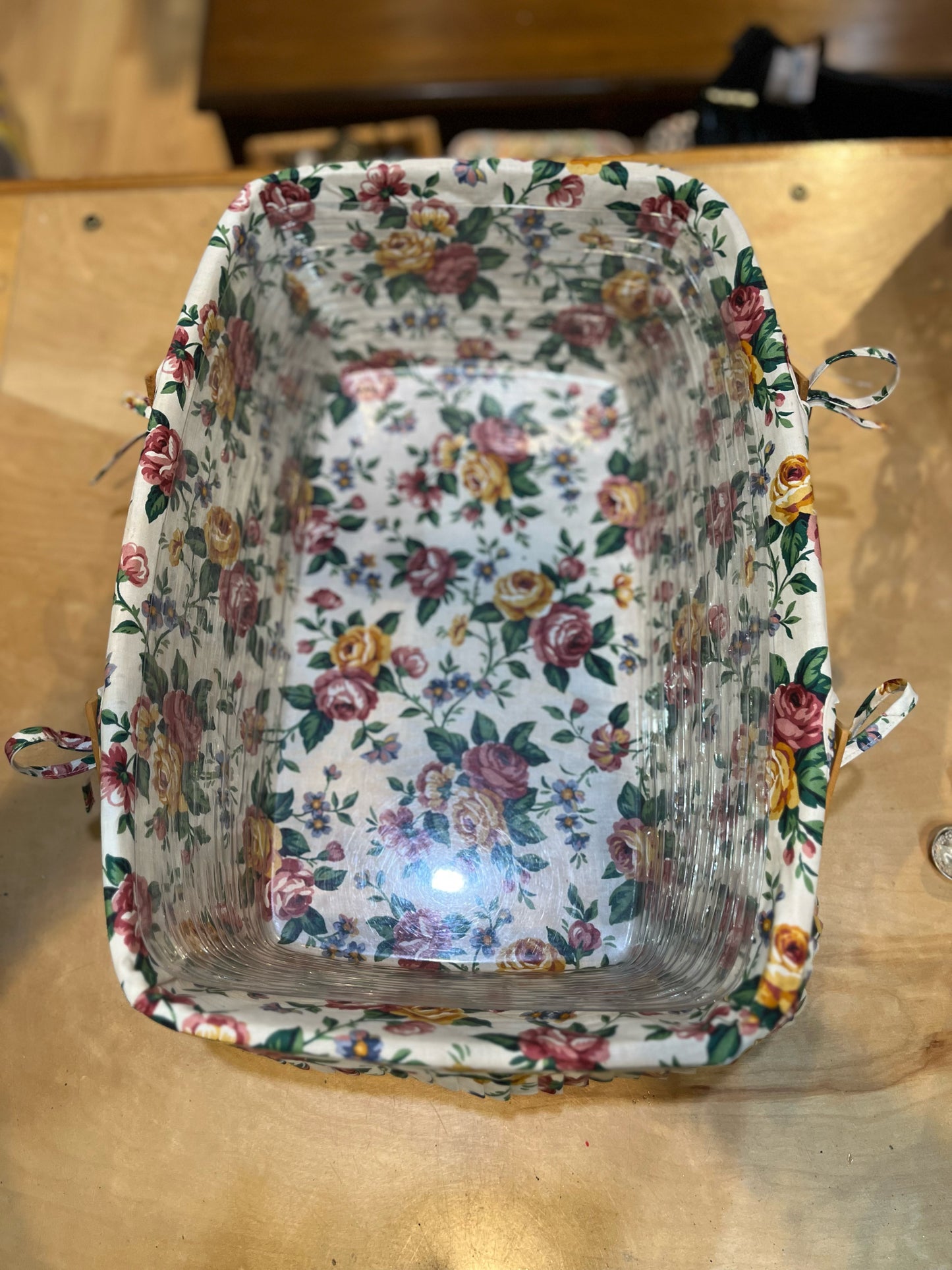 Longaberger Rectangle Floral Basket