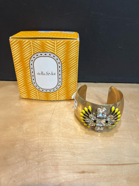 Stella & Dot Gold Tone "Norah" Cuff Bracelet