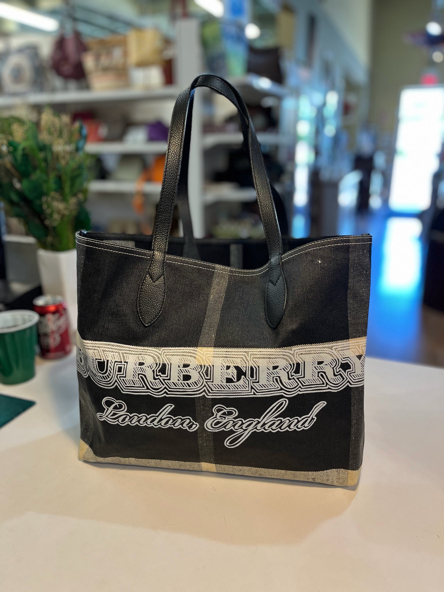 Burberry Doodle Reversible Tote Bag