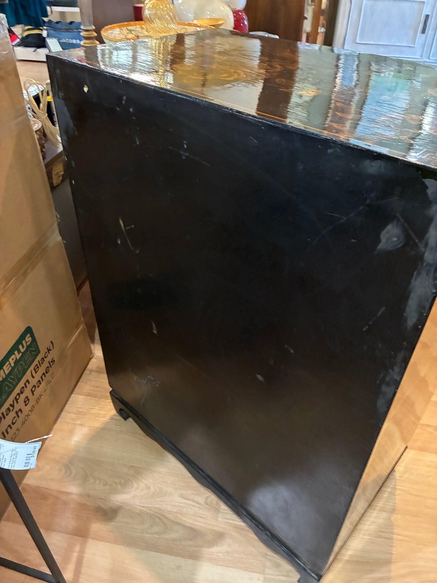 Asian Style Bar Cart Cabinet