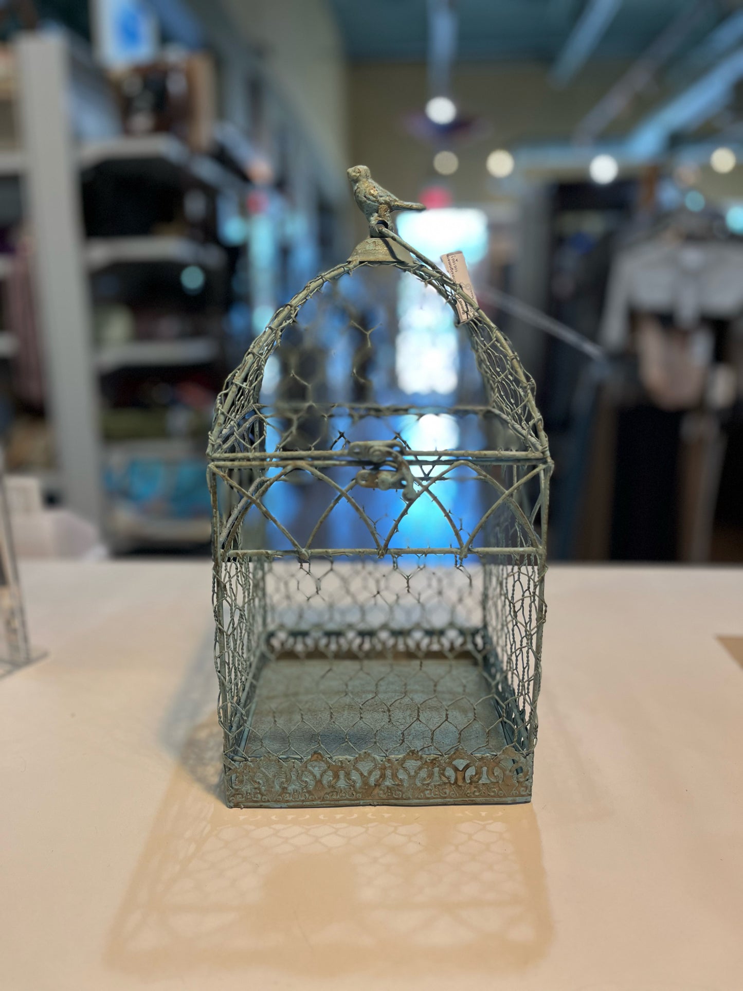 Light Blue Metal Bird cage