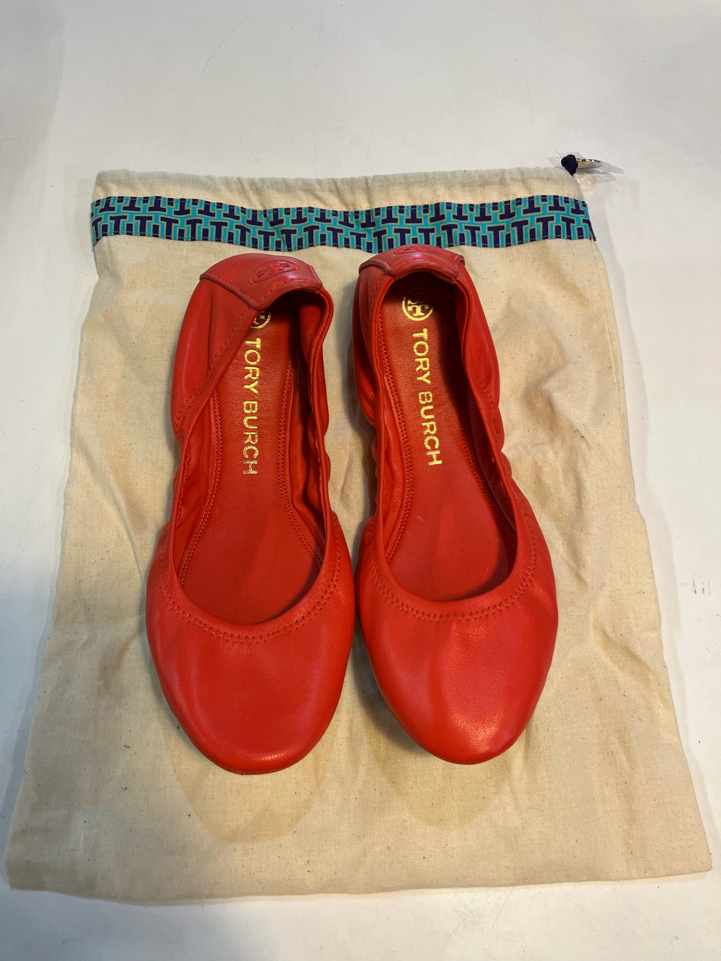 Tory Burch Red "Eddie Ballet" Flats