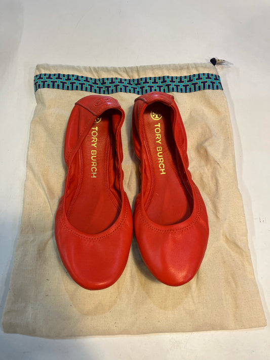 Tory Burch Red "Eddie Ballet" Flats