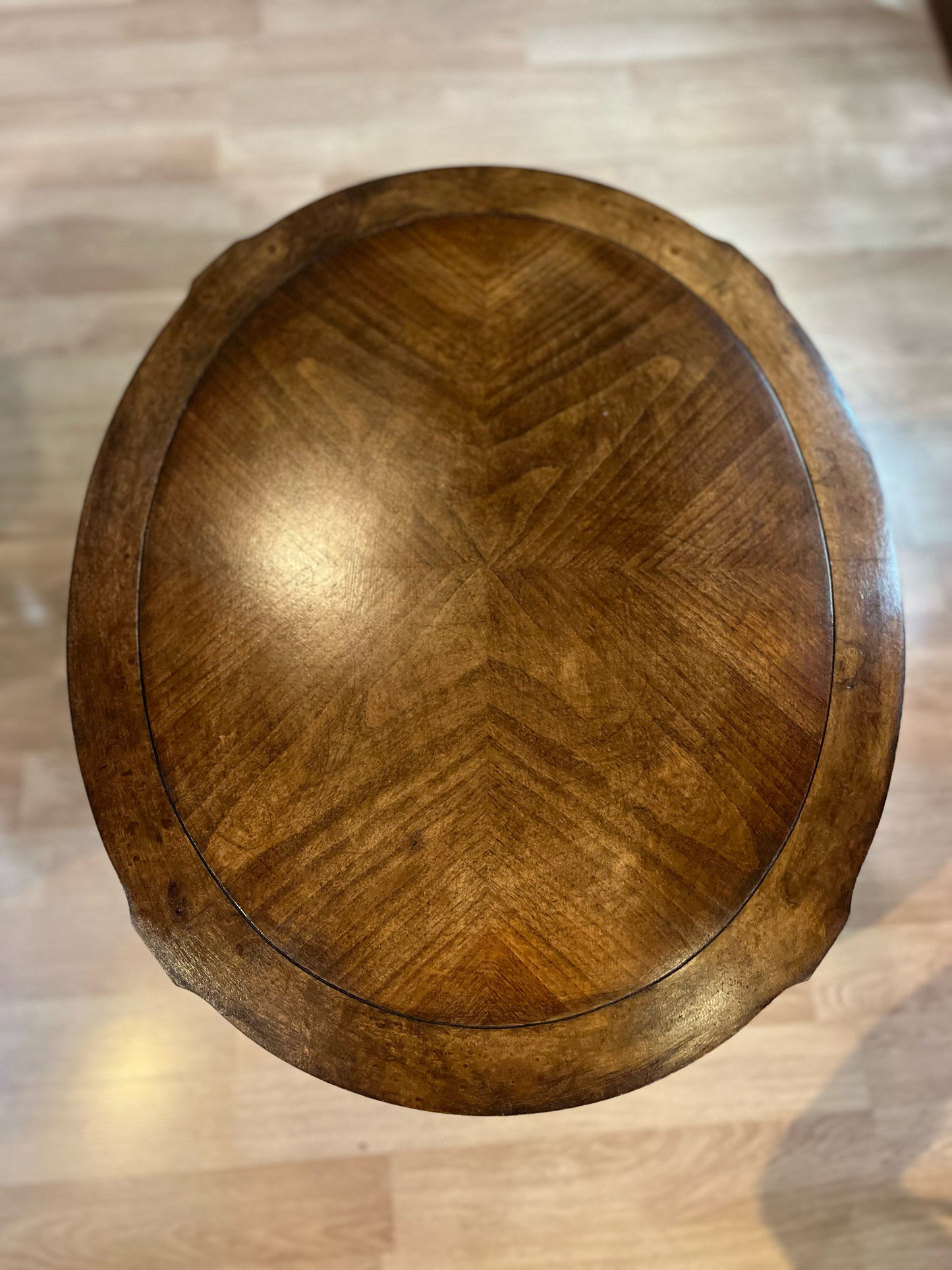 Weiman Oval Brown End Table