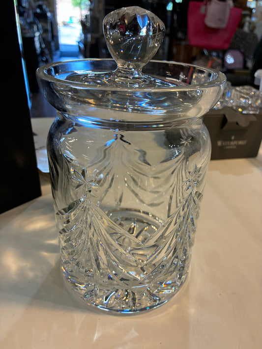 Waterford marquis tree biscuit cookie jar