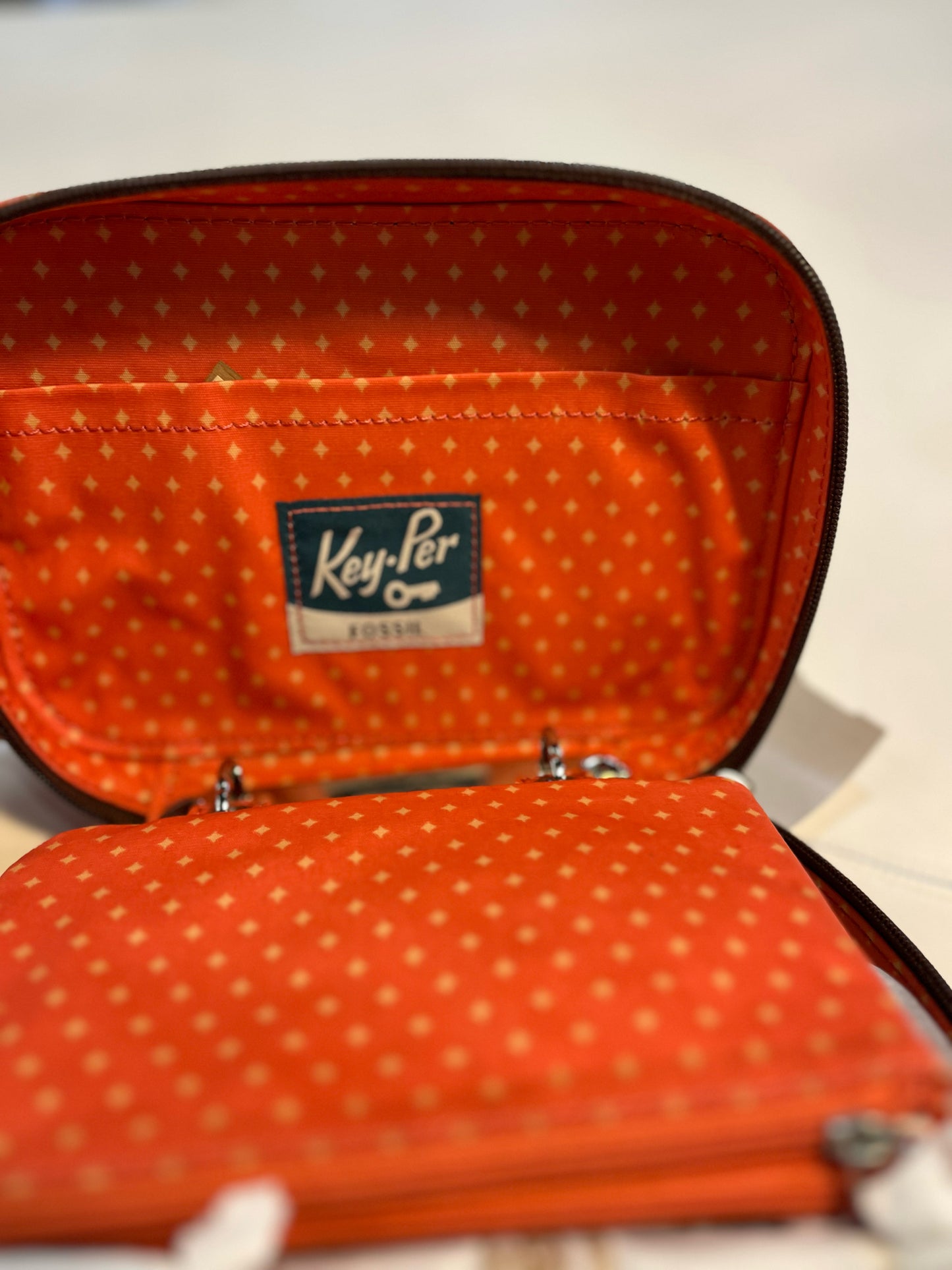 Fossil Swan Cosmetic Bag