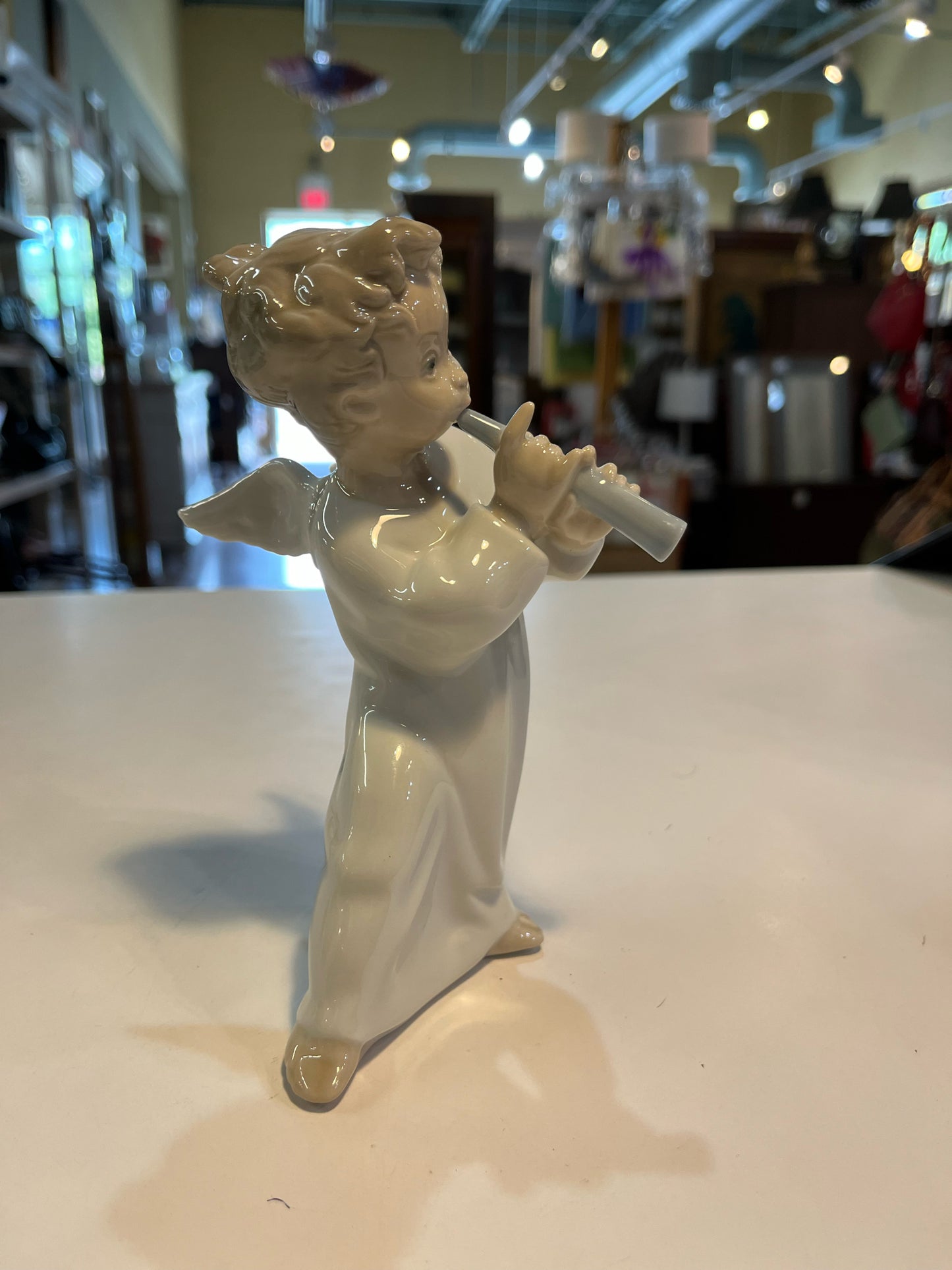 Lladro "Angel w/ Flute" Figurine