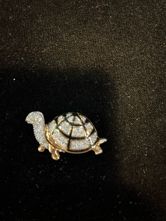 Swarovski Turtle Brooch