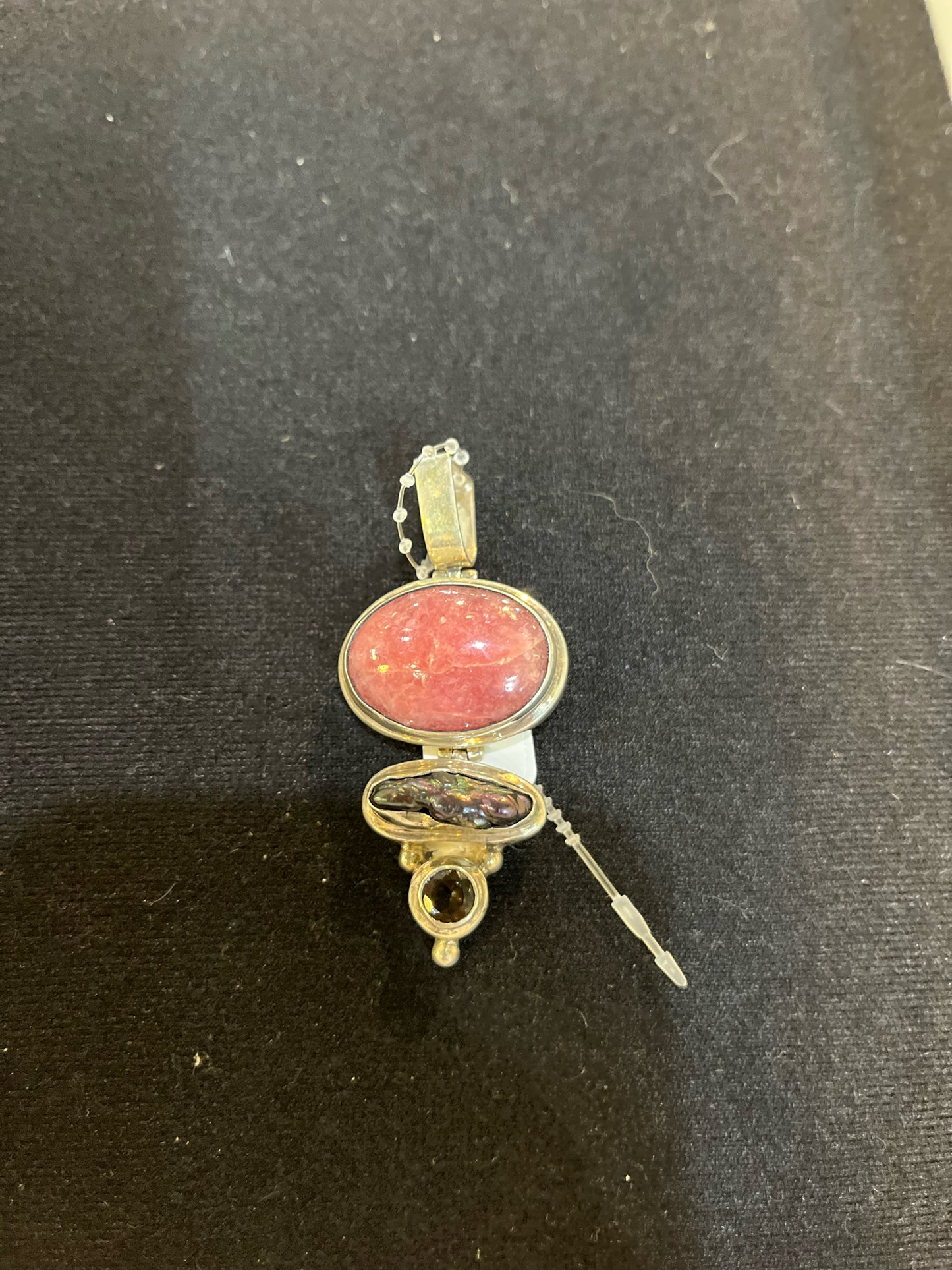 Sterling Silver & Stone Pendant
