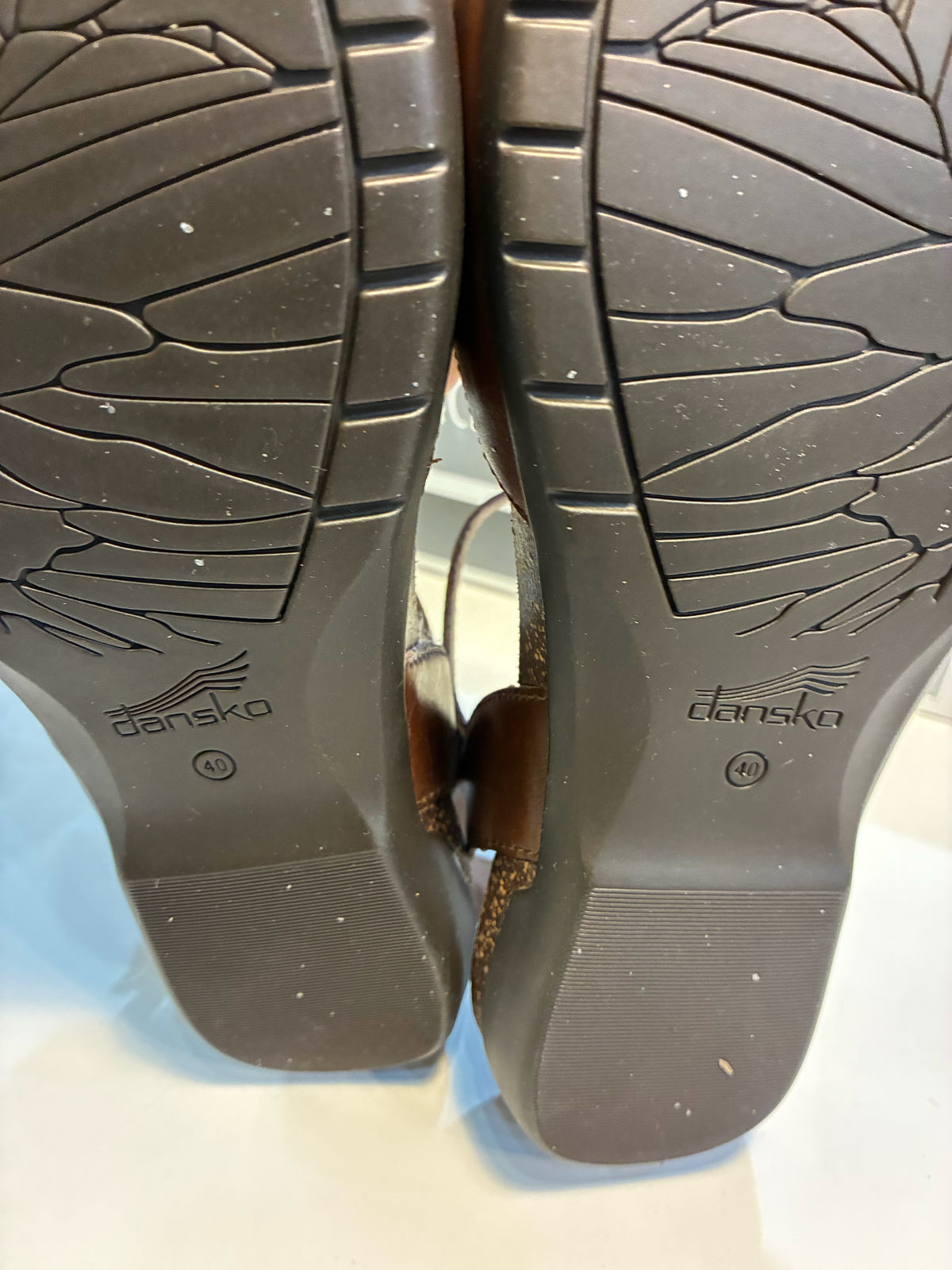 Dansko Brown “Rowan Waxy Burnished” Shoes