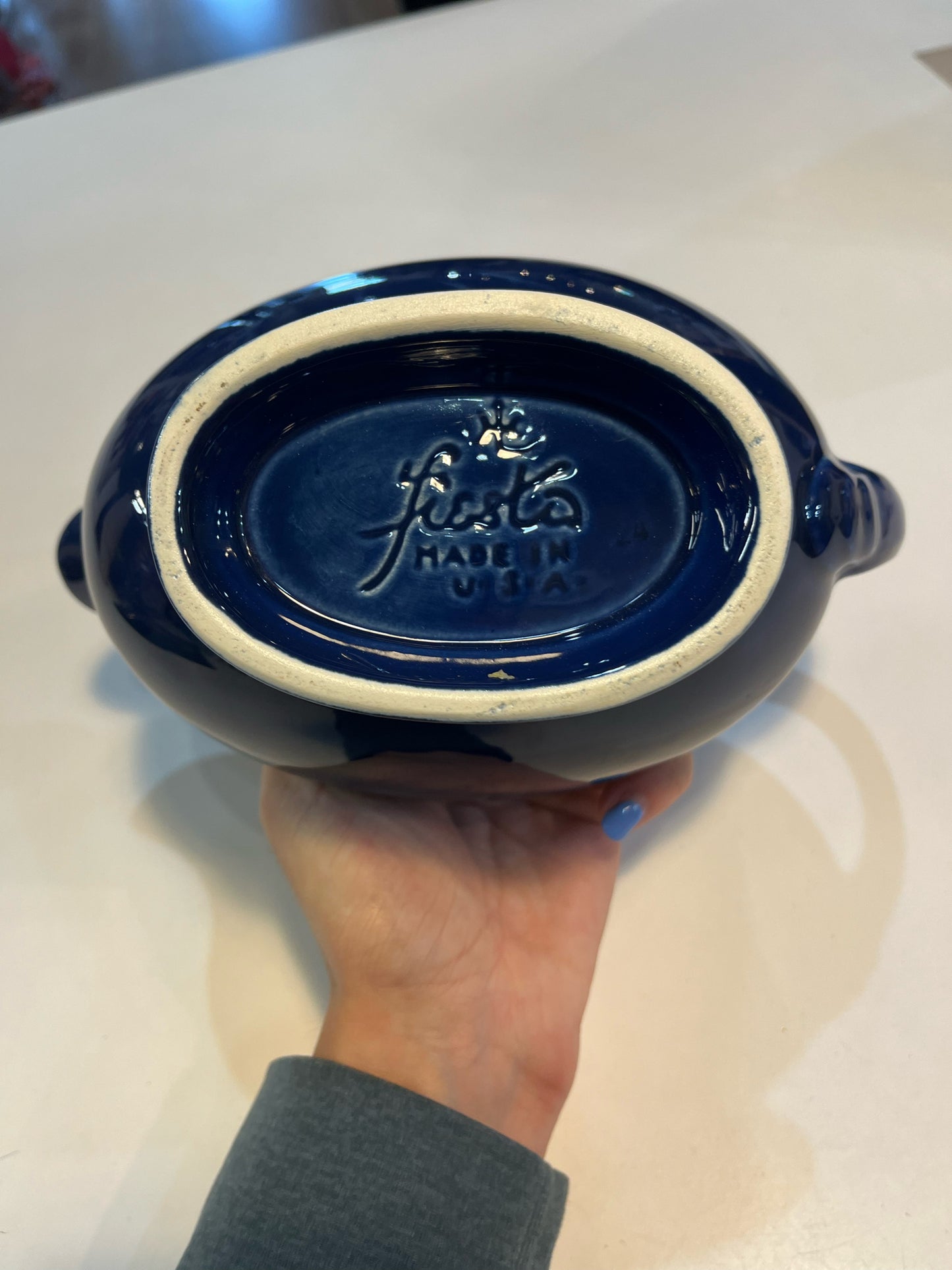 Fiestaware Navy Gravy Boat