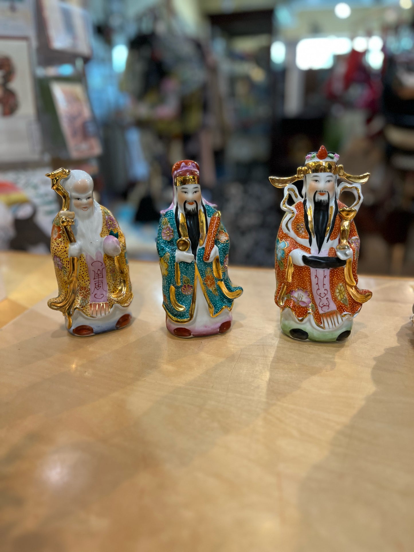 “Fu Lu Shou" Figurines(Three Star Gods)