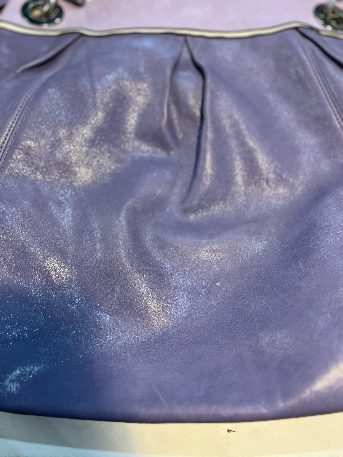 Coach Purple "Madison Spectator" Handbag