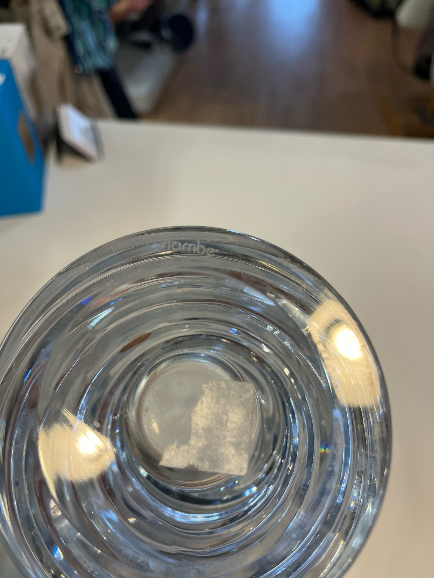 Nambe Bopp Spiral Crystal Vase