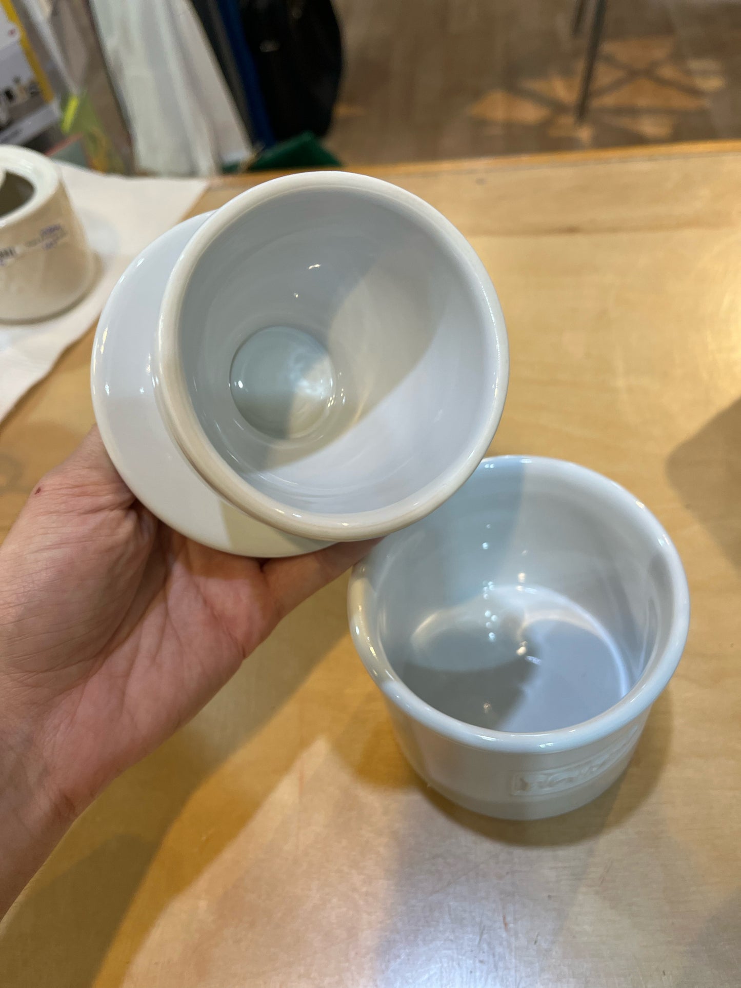 White Butter Bell Crock