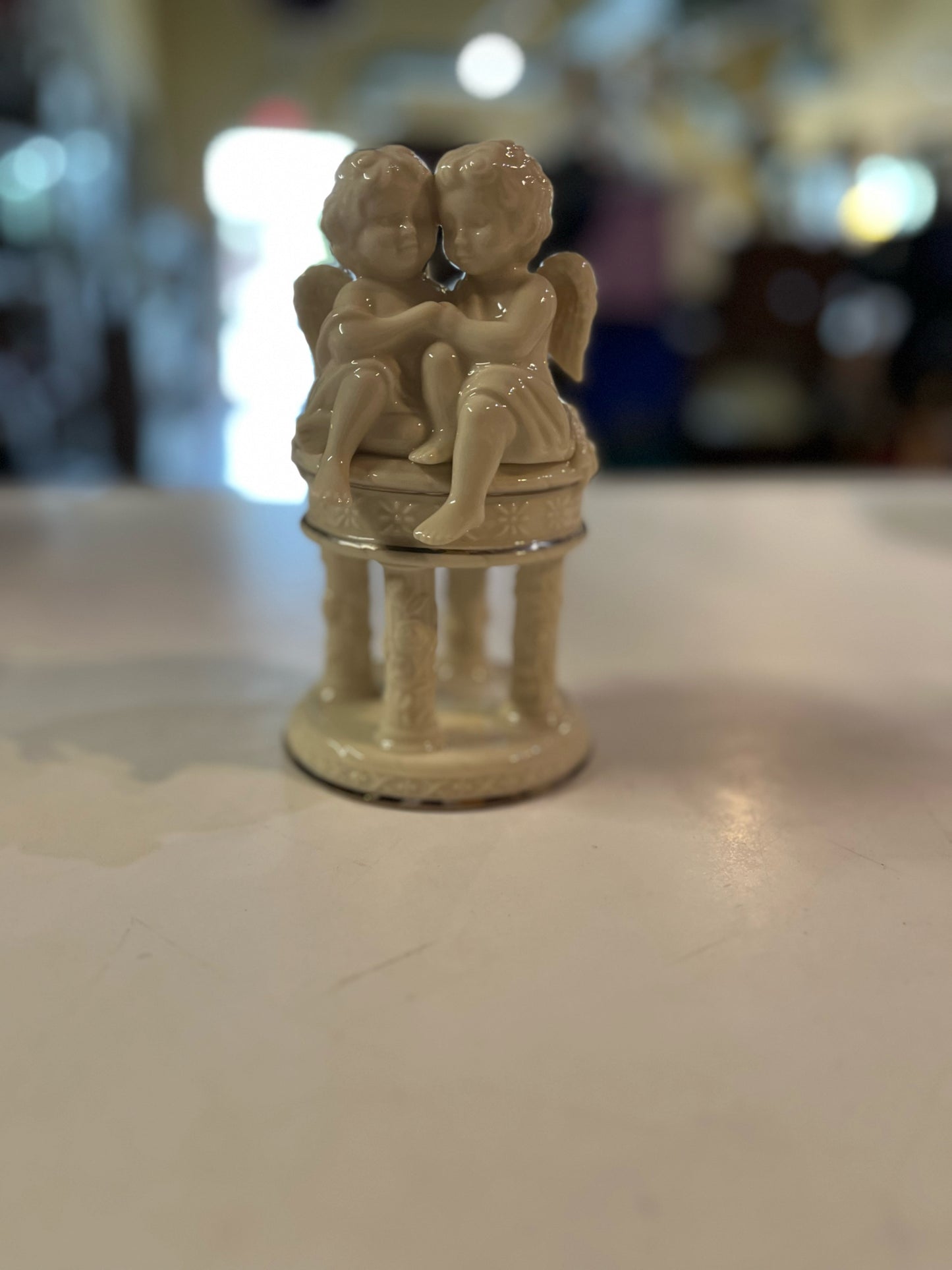 Lenox Wedding Promises Cherub Cake Topper Figurine