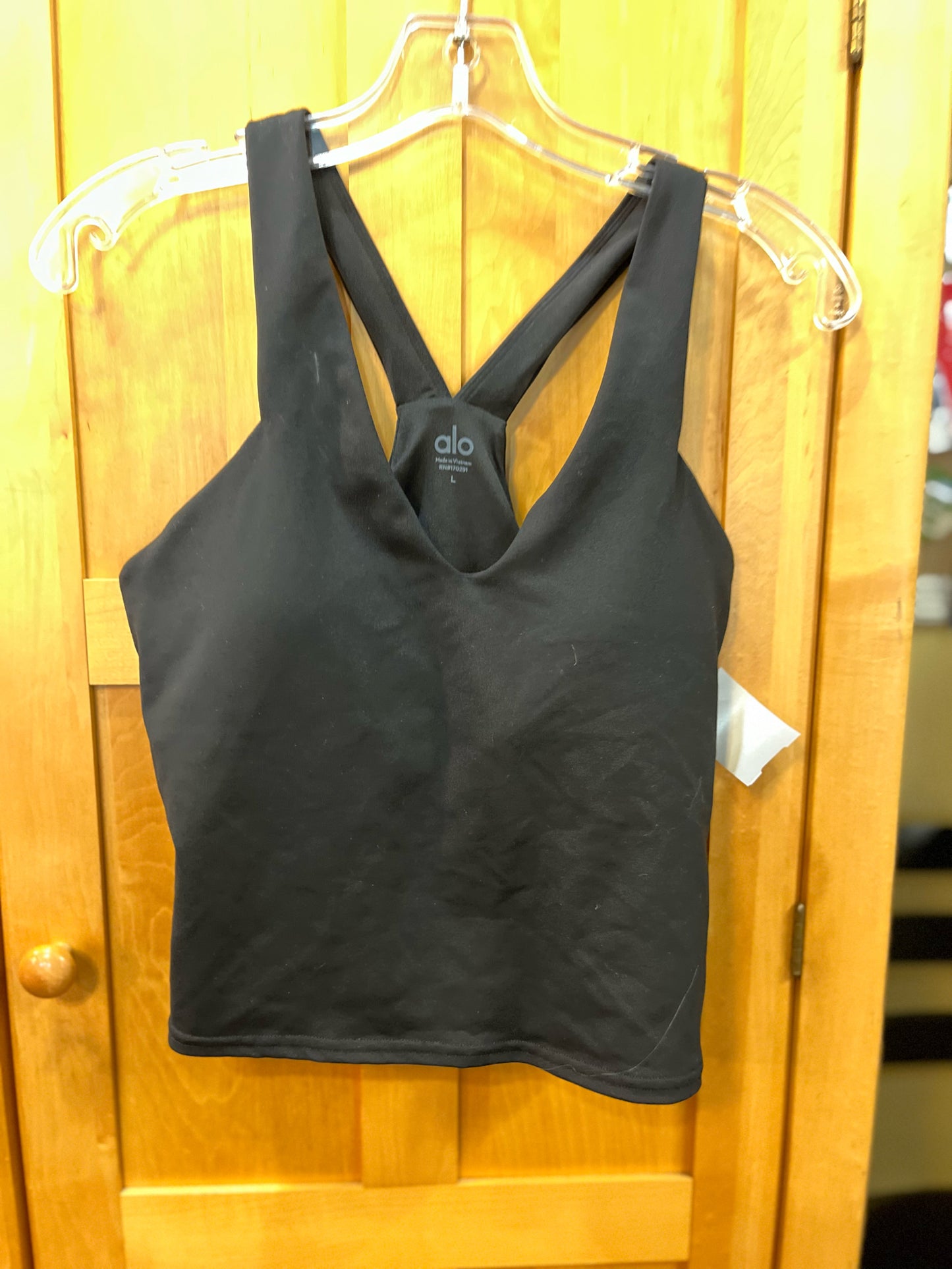 Alo Black V-Neck Tank