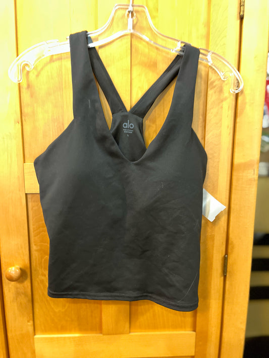 Alo Black V-Neck Tank
