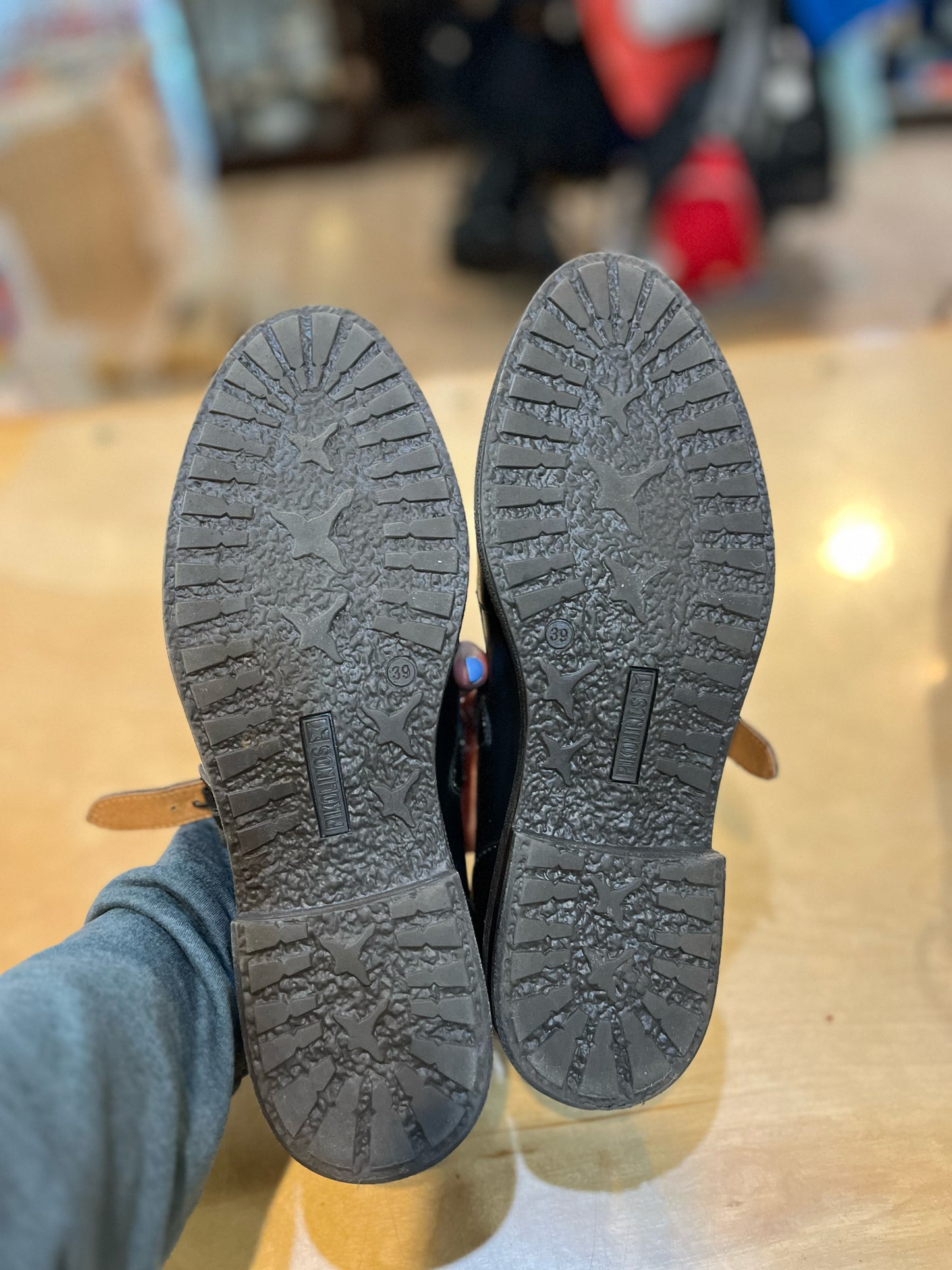 Women’s Black Pikolino “Aldaya” Leather Loafers