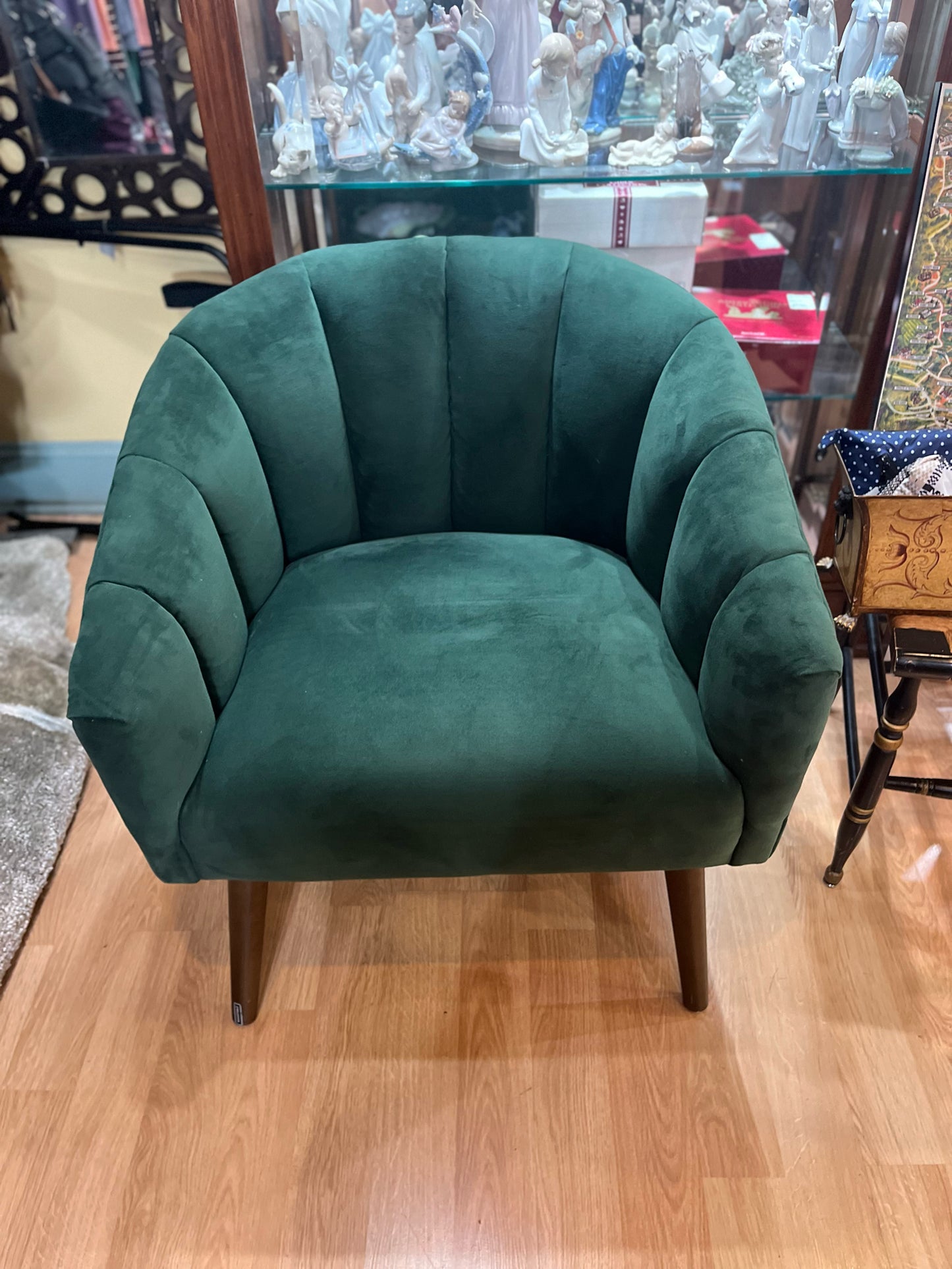 Green Velvet Accent Chair