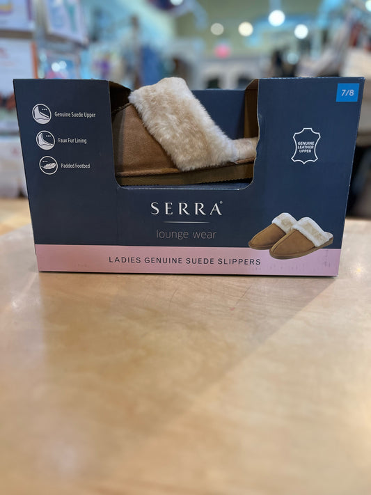 Serra Lounge Wear Suede Slippers