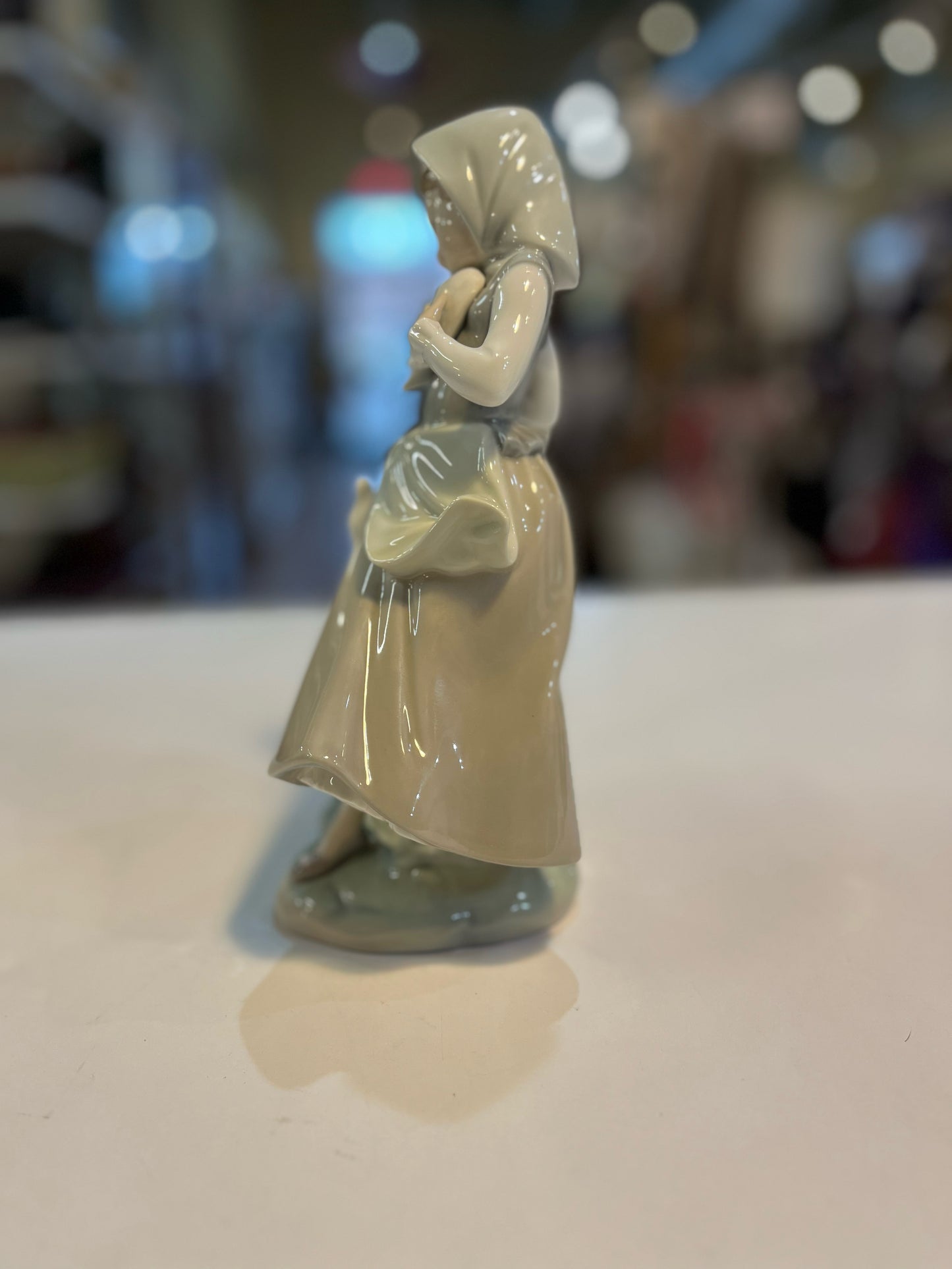Lladro “Girl with Two Doves” Figurine
