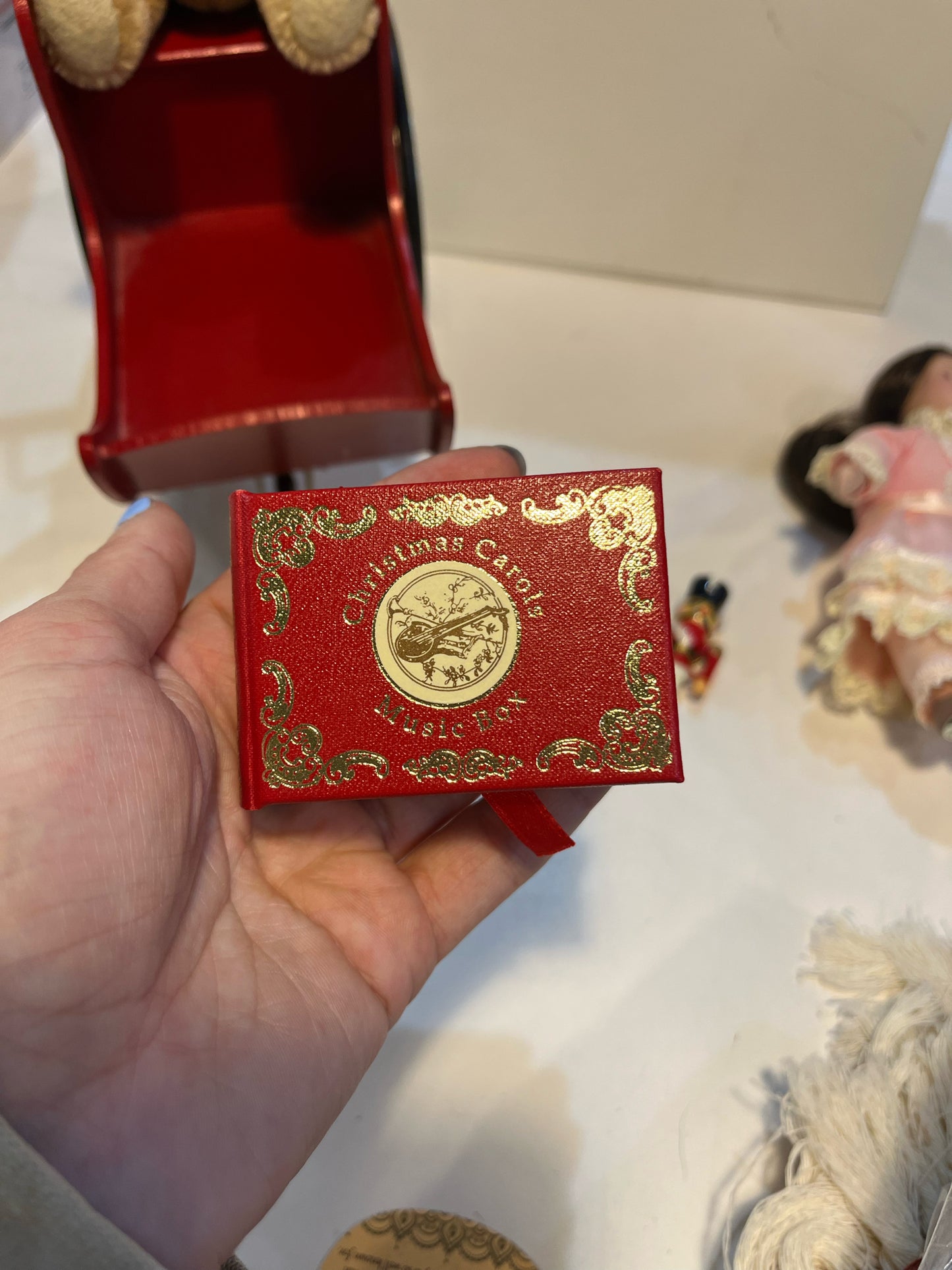 Vintage American Girl Doll Pleasant Company Samantha's Elegant Doll Pram and Christmas Accessories