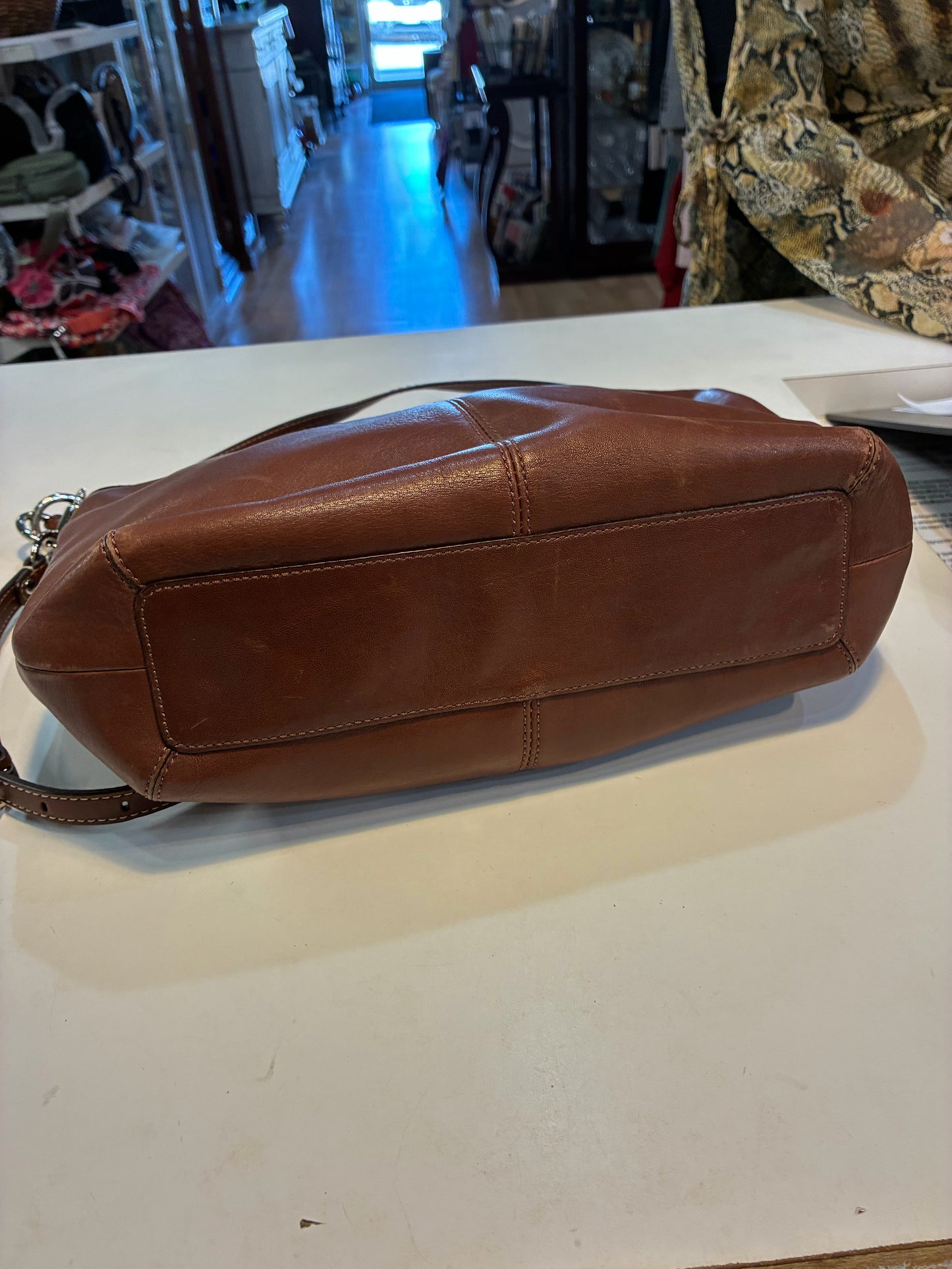 Coach Leather "Soho Pleated" Handbag